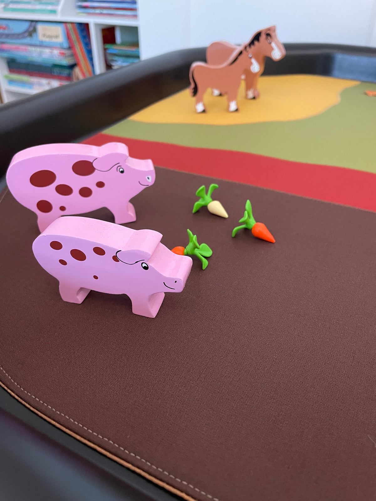 Farm Play Mat - Fawn reverse - Ready to post