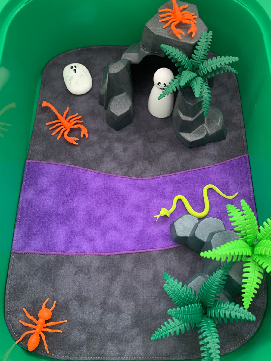 River Tray Play Mat - MADE TO ORDER - Jade reverse