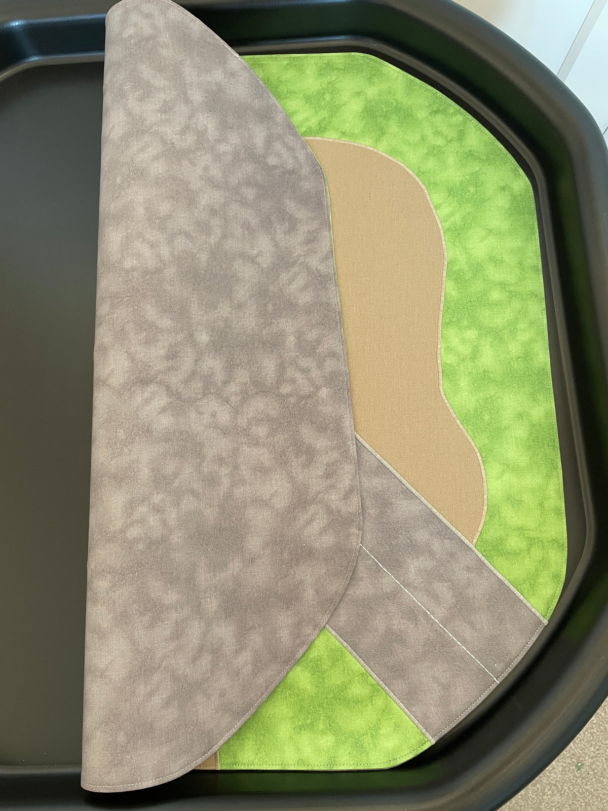 Runway and Road Play Mat - Grey reverse - Ready to post