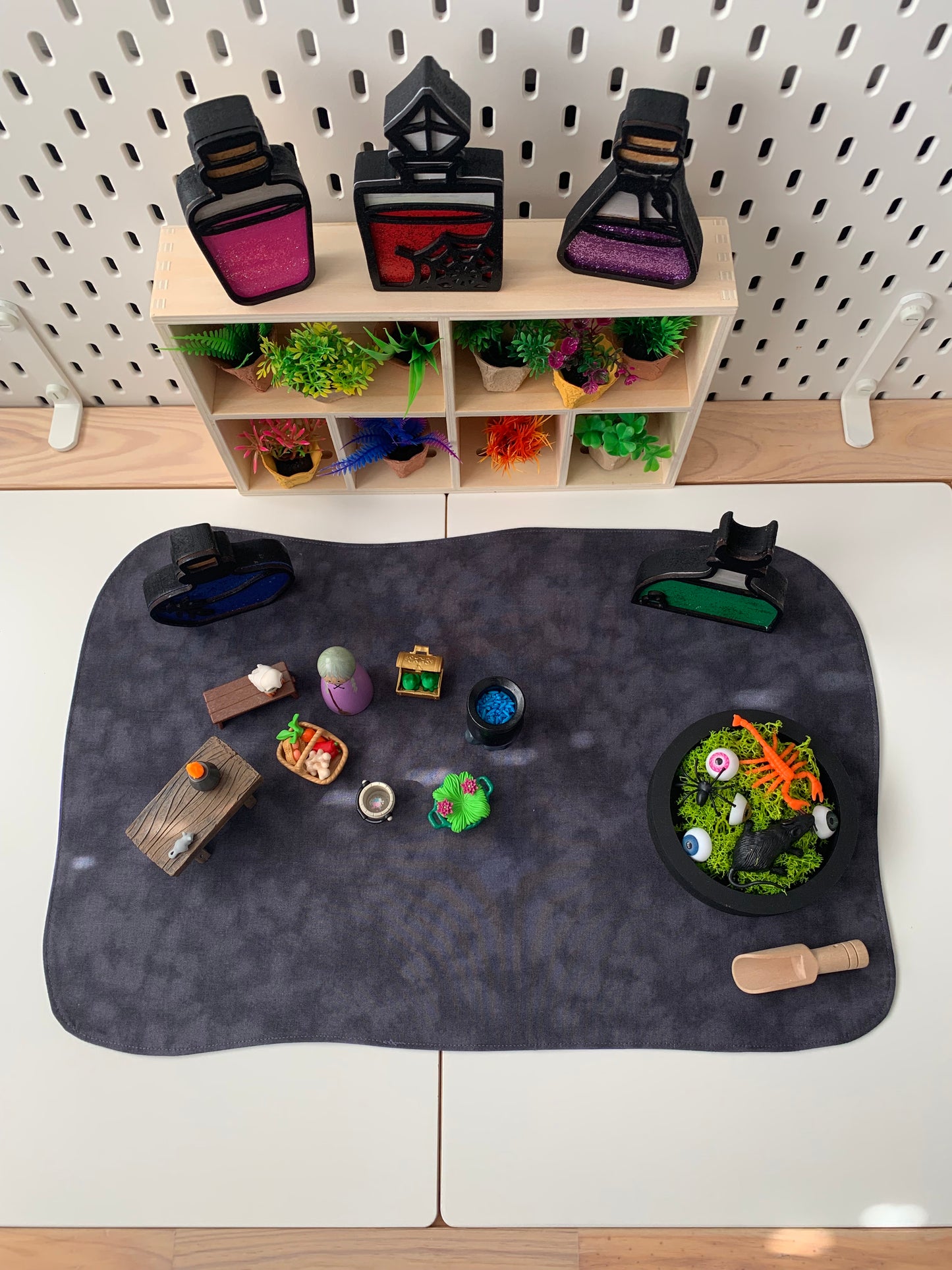 Play Mat Set - Halloween Edition Colours - MADE TO ORDER - Reversible Play Mats