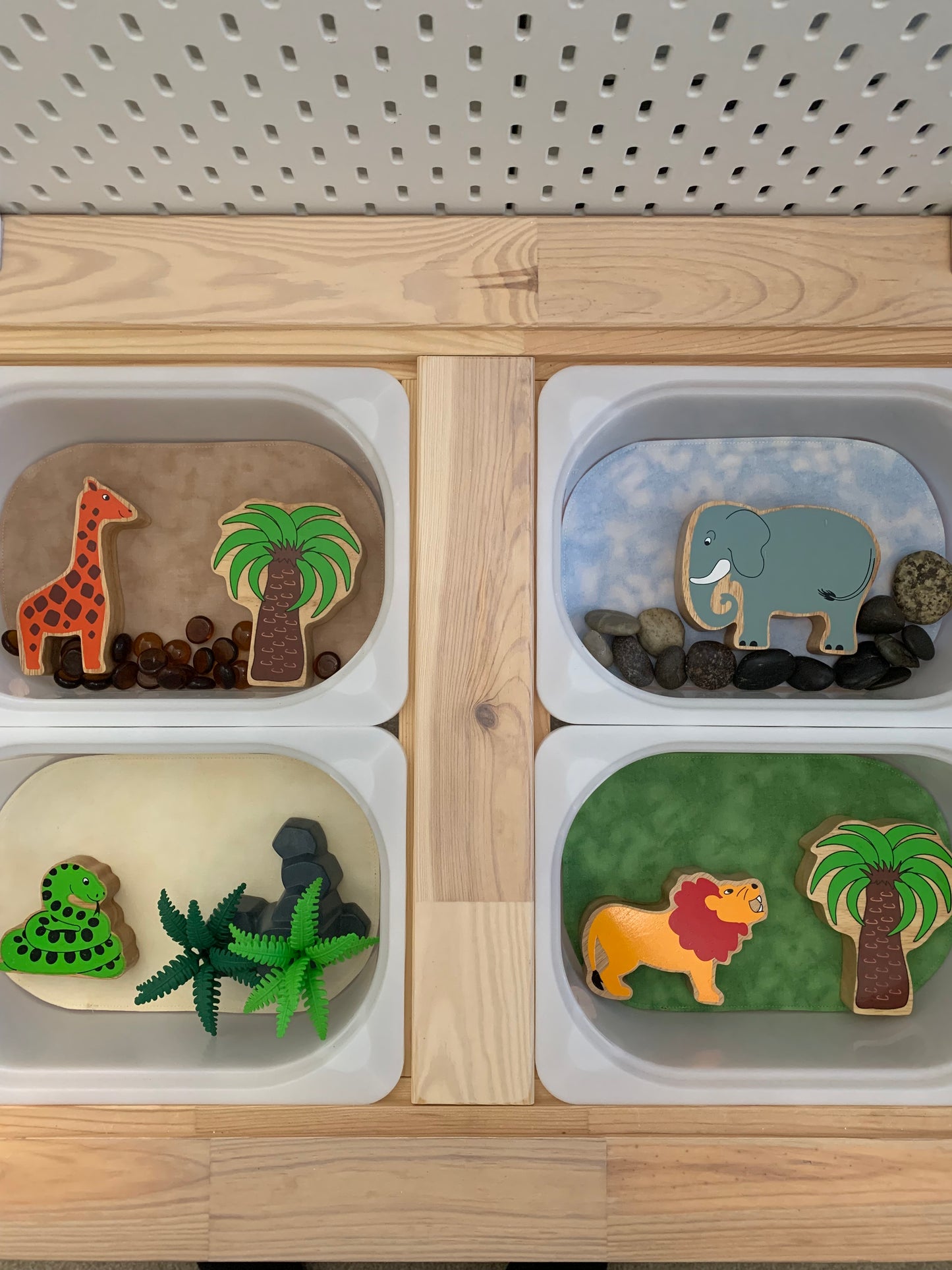 Mini Tray Play Mat Set - Love Themed - IN STOCK - Reversible - Set of 4