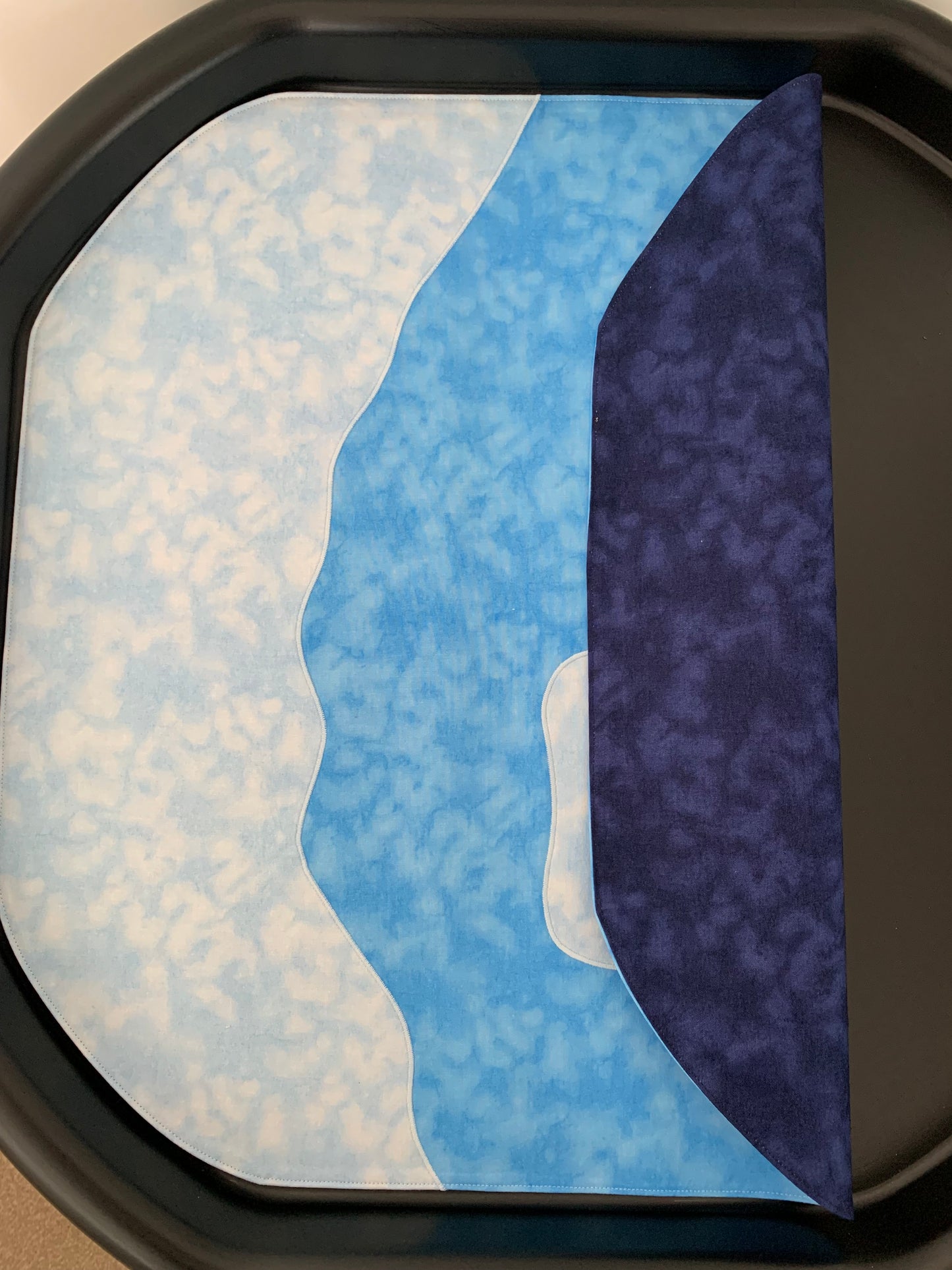 Polar Tuff Tray Play Mat - MADE TO ORDER - Navy Reverse