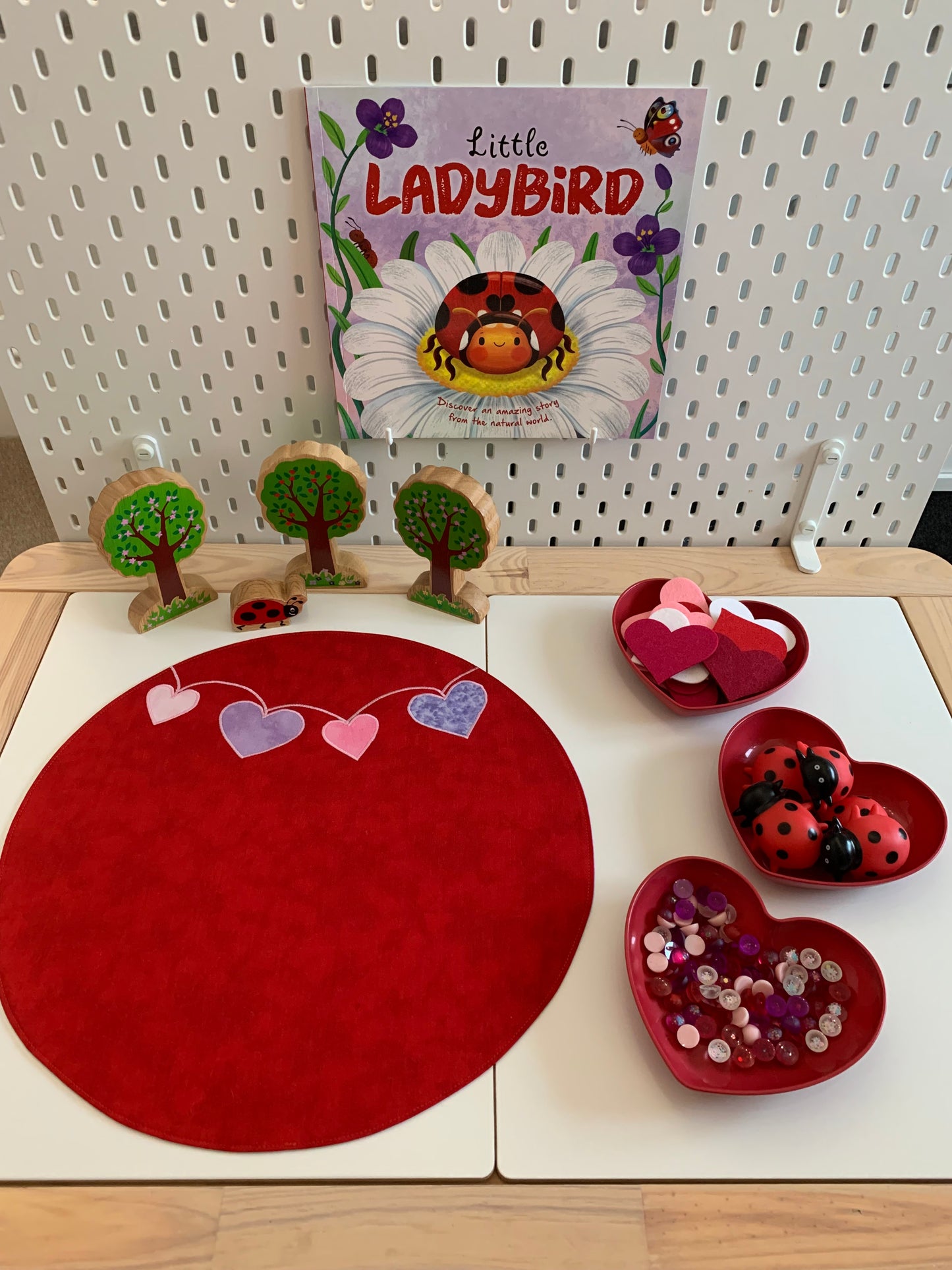 Love Heart Circular Play Mat - IN STOCK - Lilac Reverse