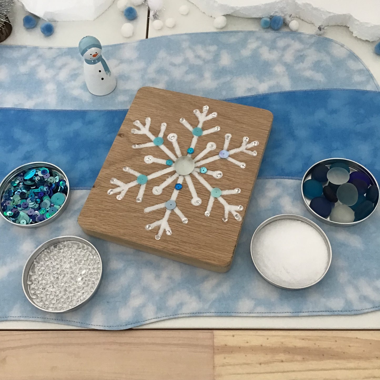 Frozen River Play Mat - MADE TO ORDER - Sand Reverse