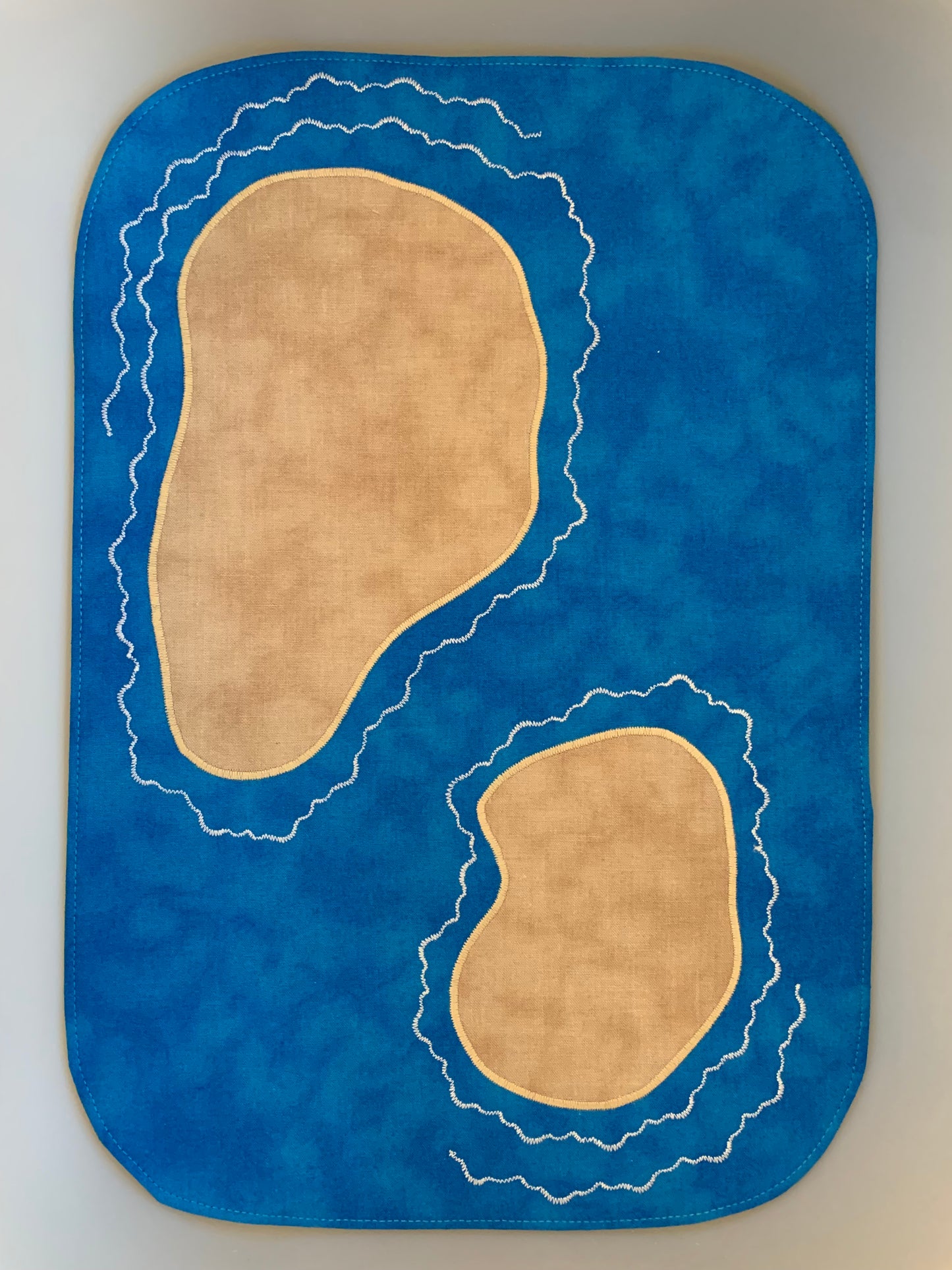 Desert Islands Tray Play Mat - Dark Green Reverse - IN STOCK