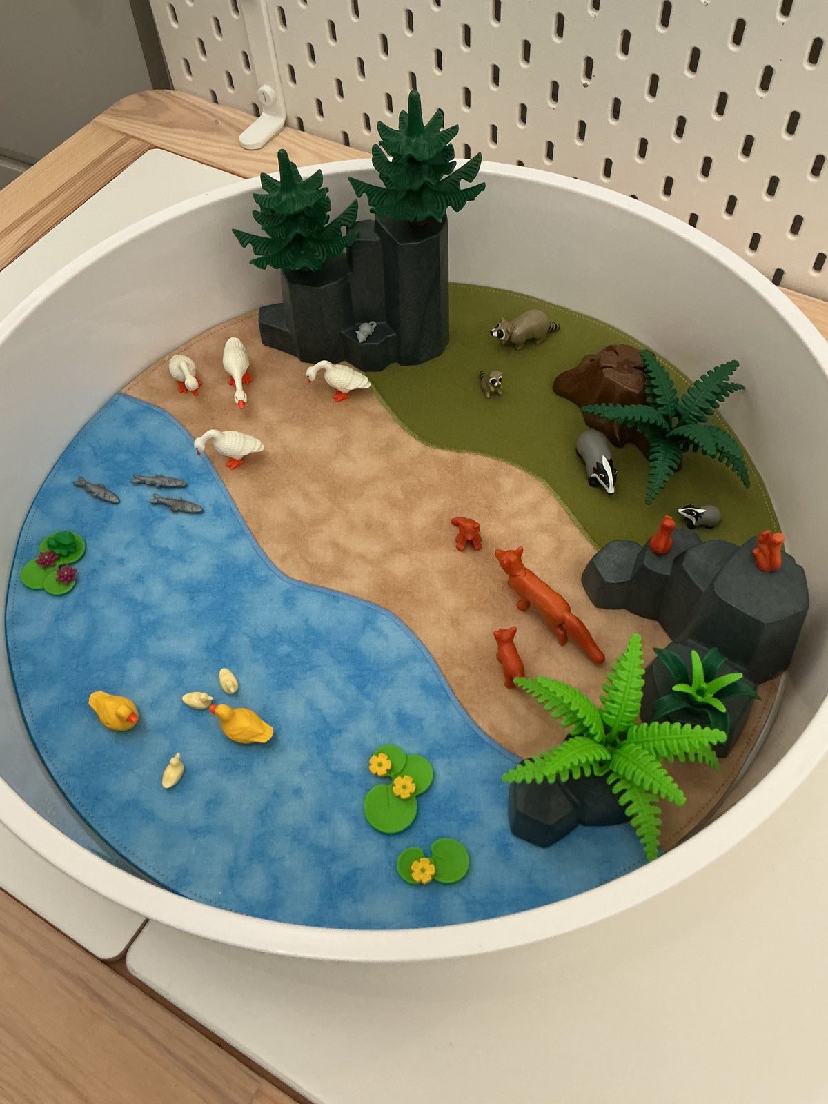 Terrains Circular Play Mat -  Jade reverse