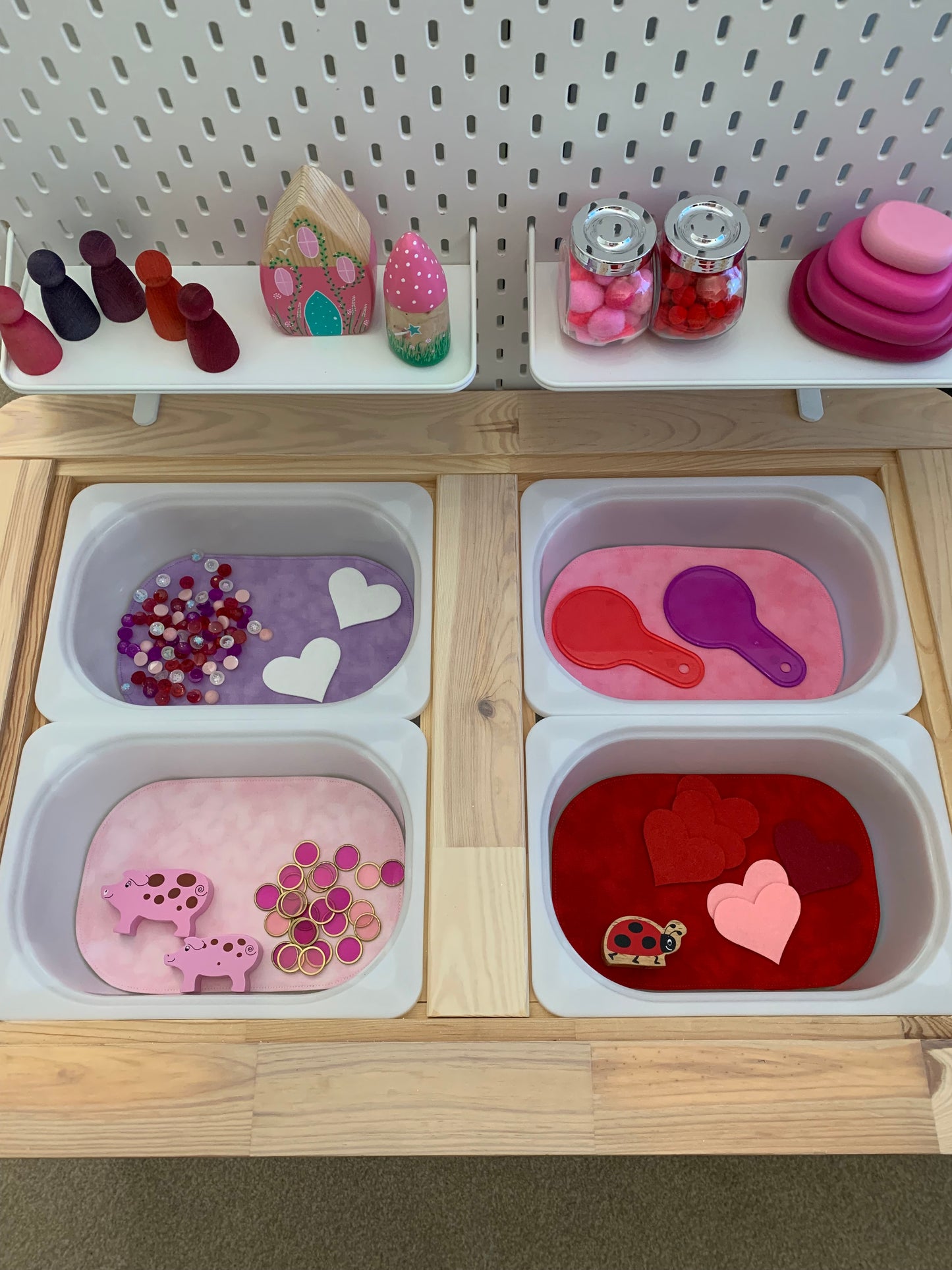 The Mini Tray Play Mat Set - Mix & Match Colours - MADE TO ORDER - Reversible