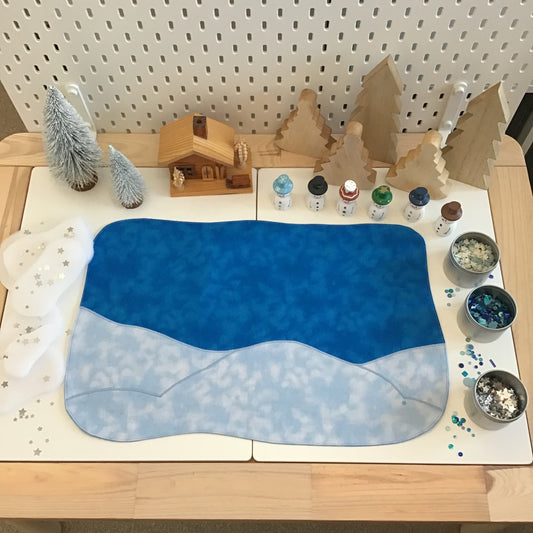 Polar Play Mat - IN STOCK - Deep Blue Reverse