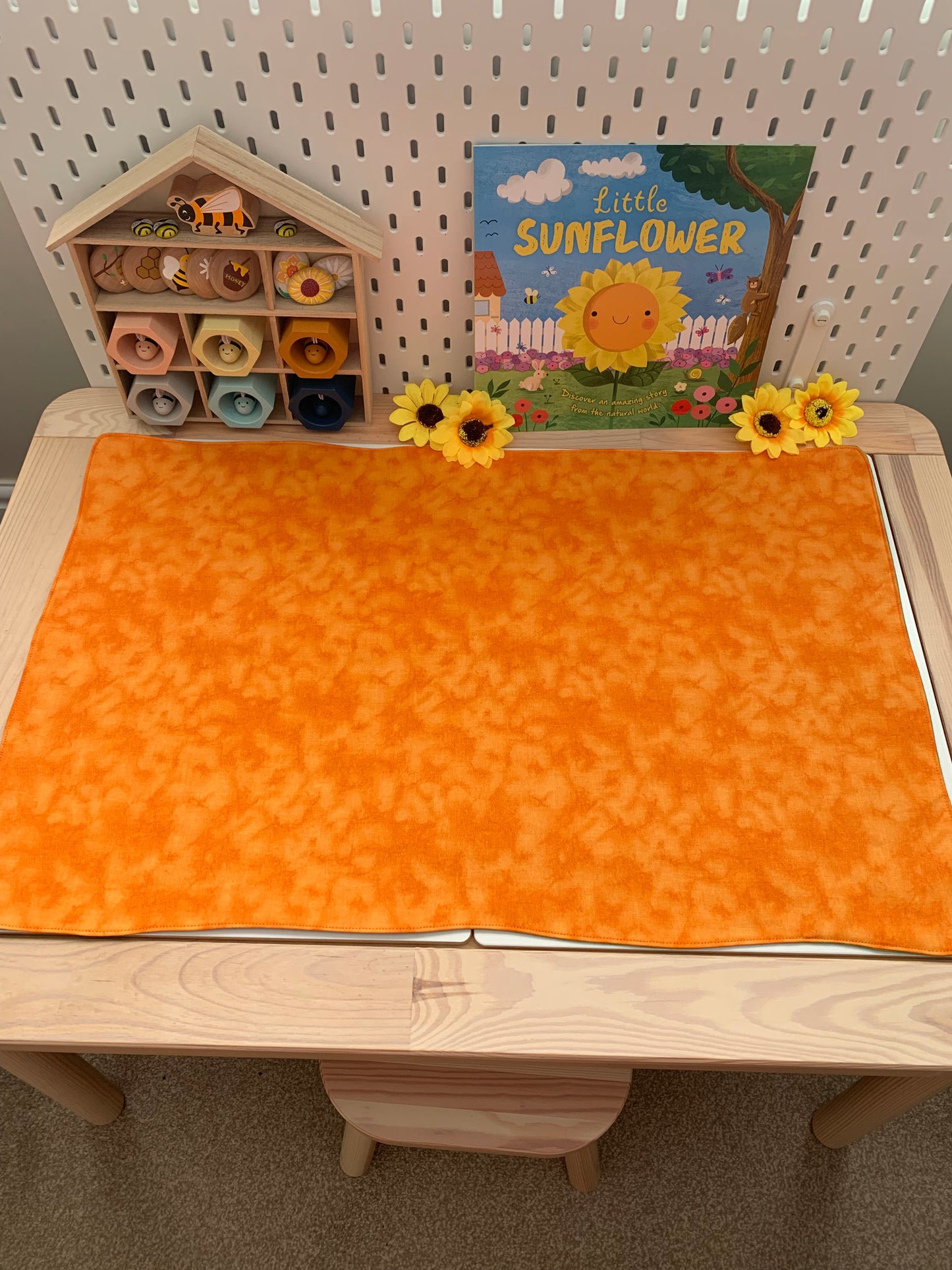 Extra Large Gold & Light Green Play Mat - IN STOCK