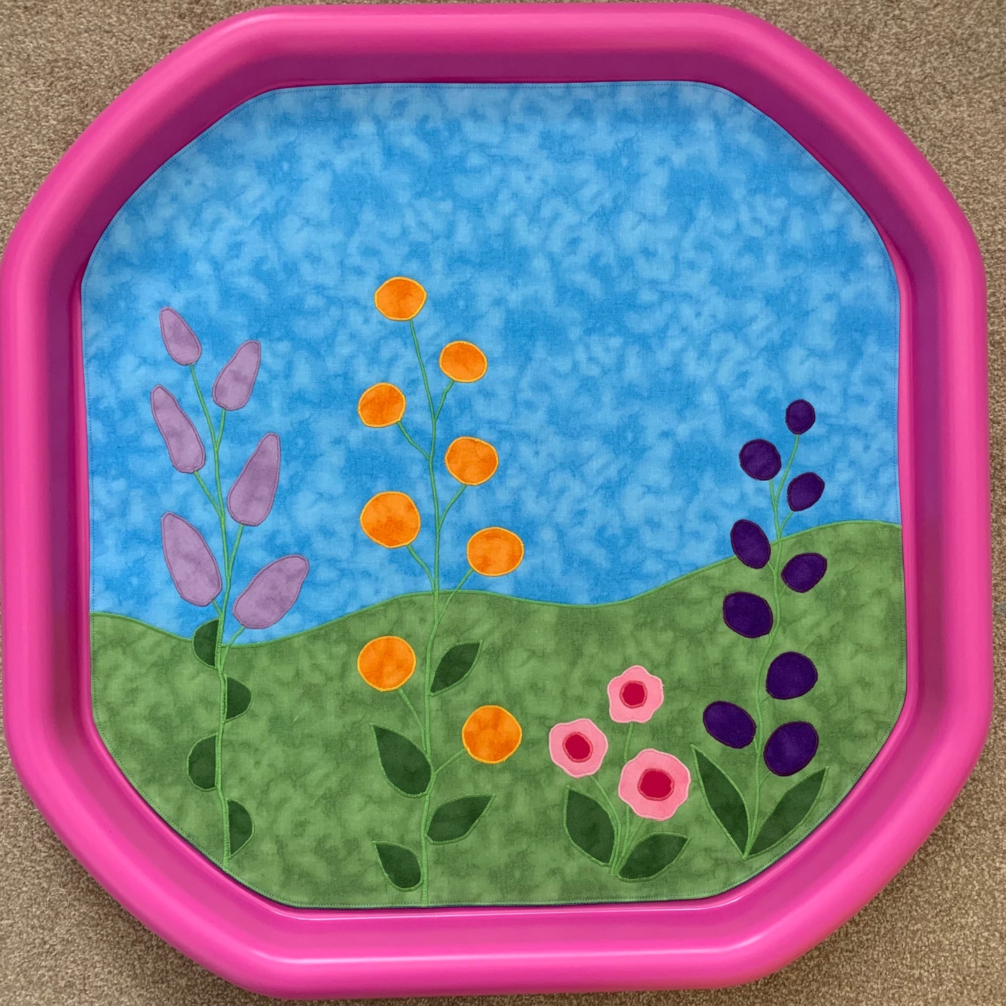 Flower Tuff Tray - Jade Reverse