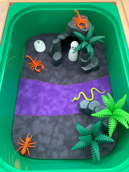 River Tray Play Mat - MADE TO ORDER - Jade reverse