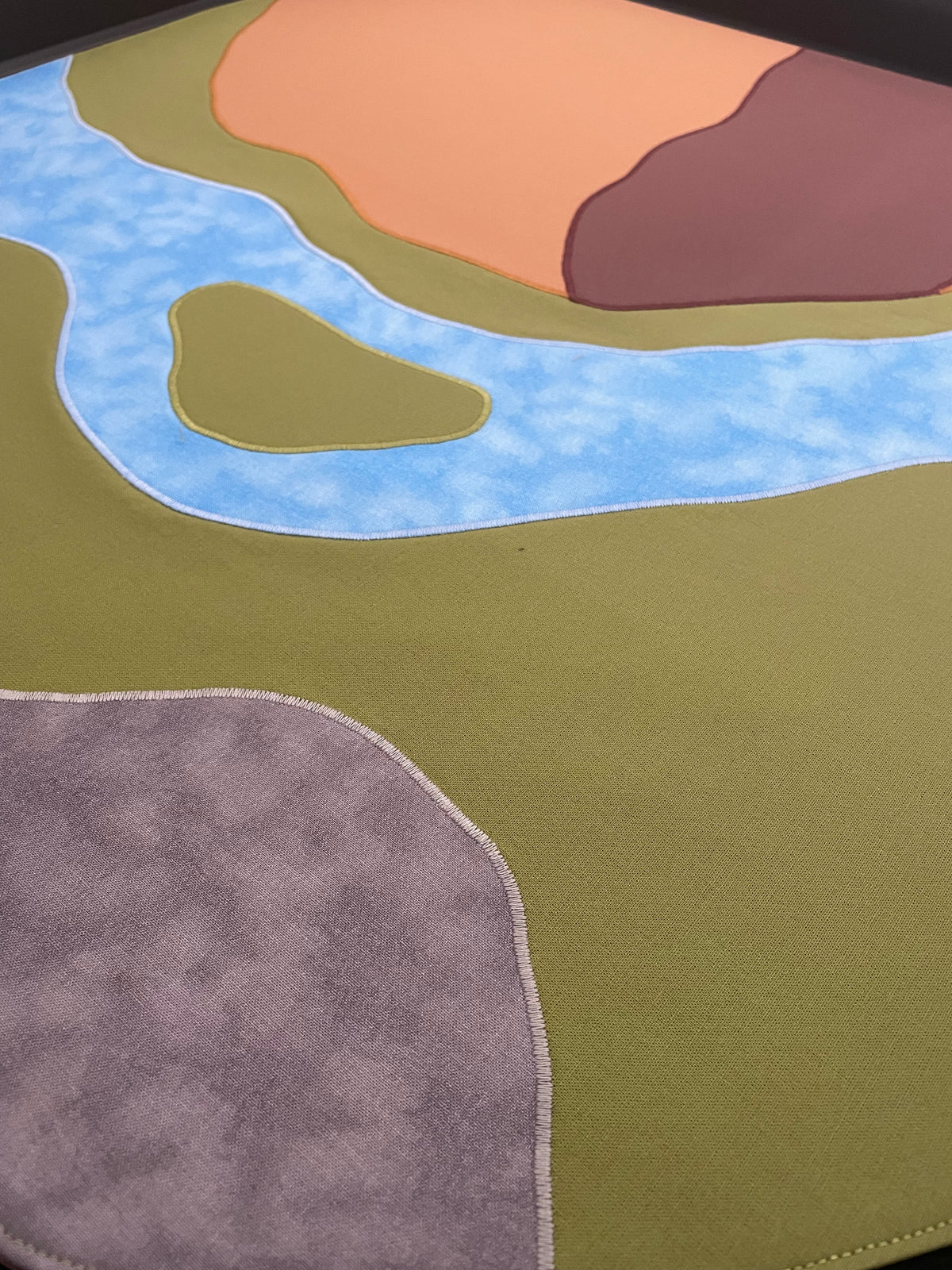 River Play Mat - Mulberry reverse - Ready to post