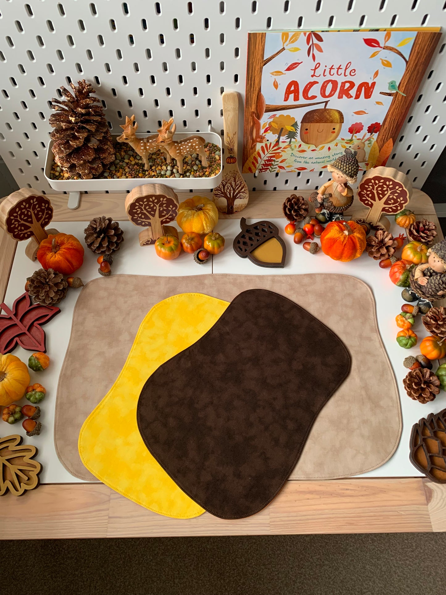 Play Mat Set - Autumn Edition Colours - MADE TO ORDER - Reversible
