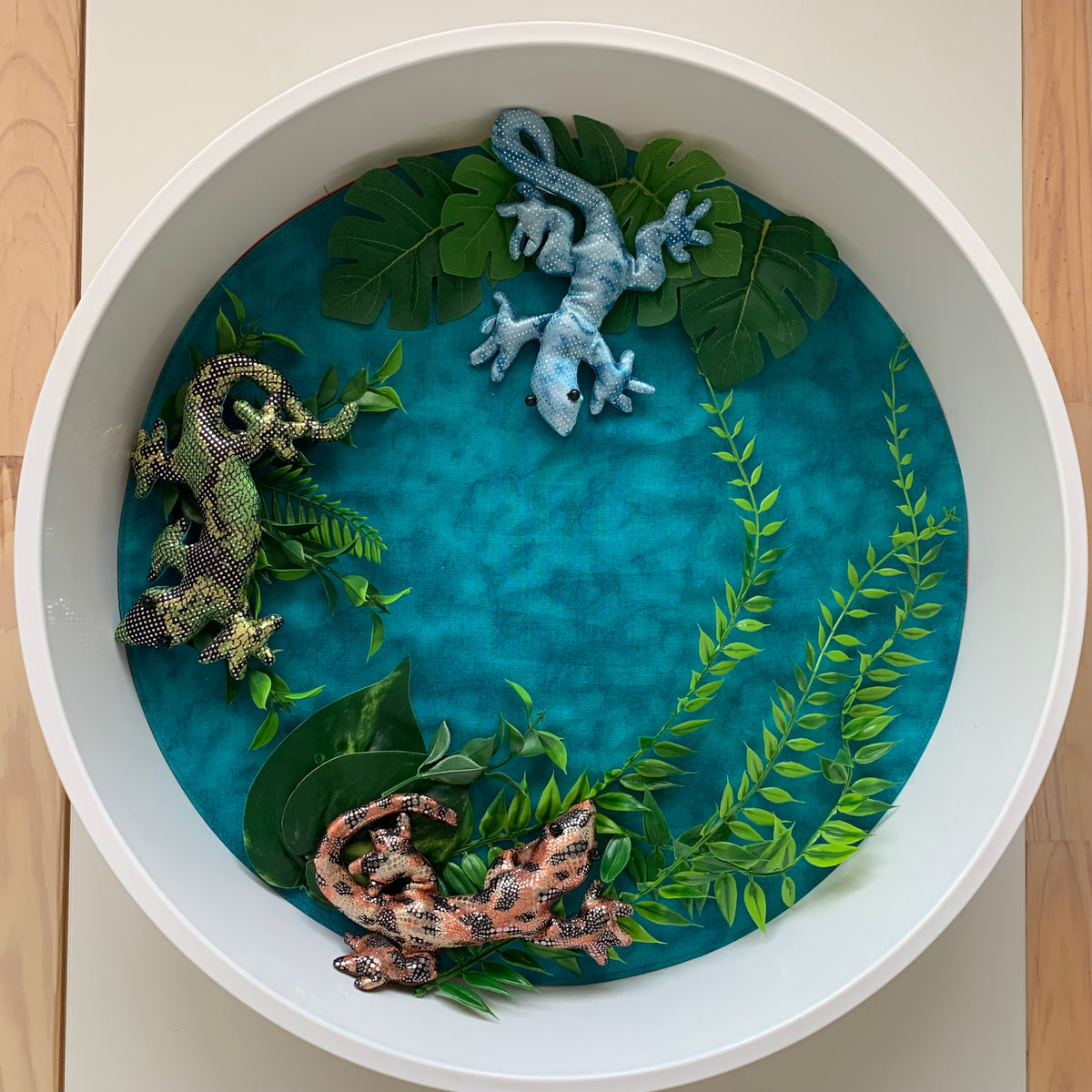 Terrains Circular Play Mat -  Jade reverse