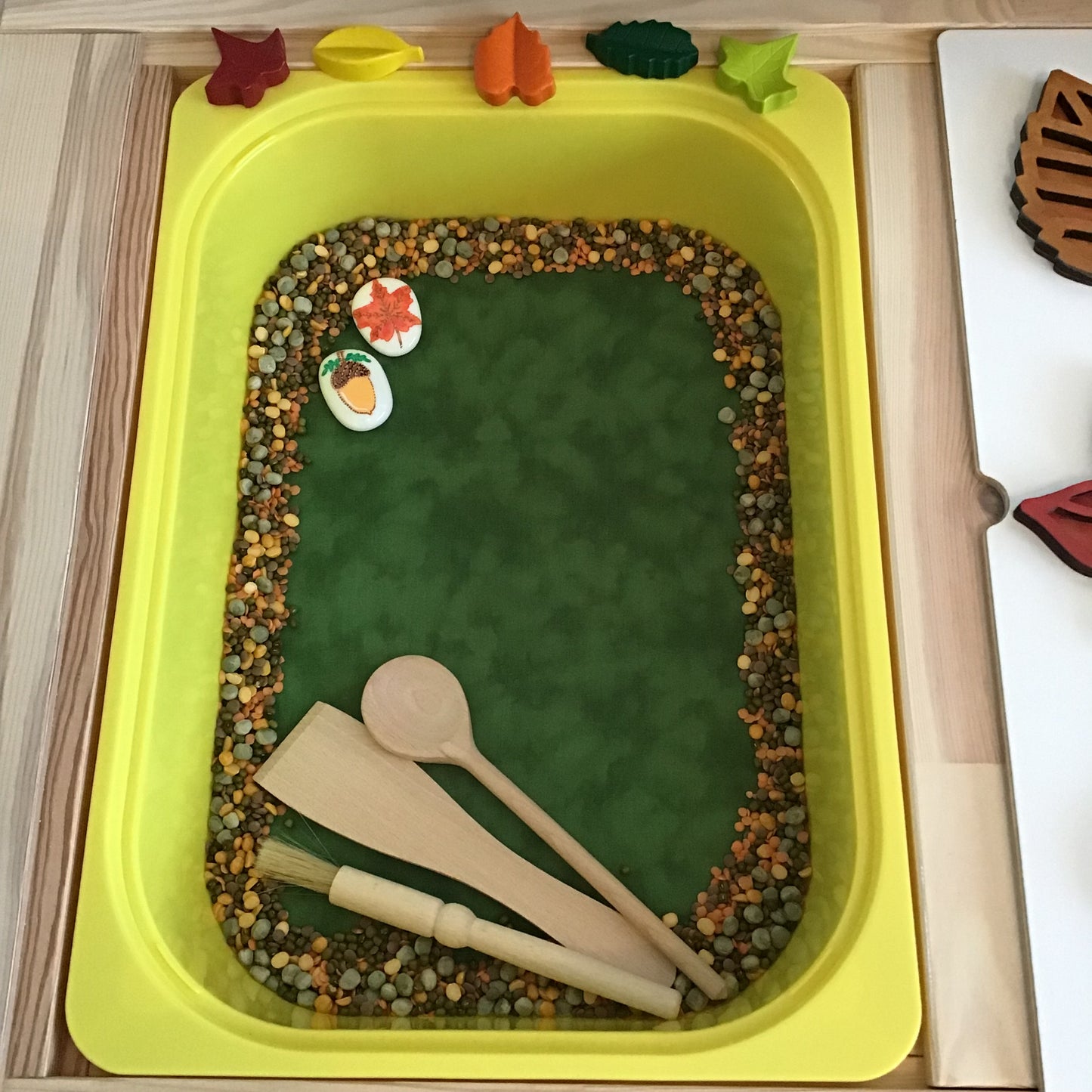 Lake Play Mat - MADE TO ORDER - Dark Green Reverse