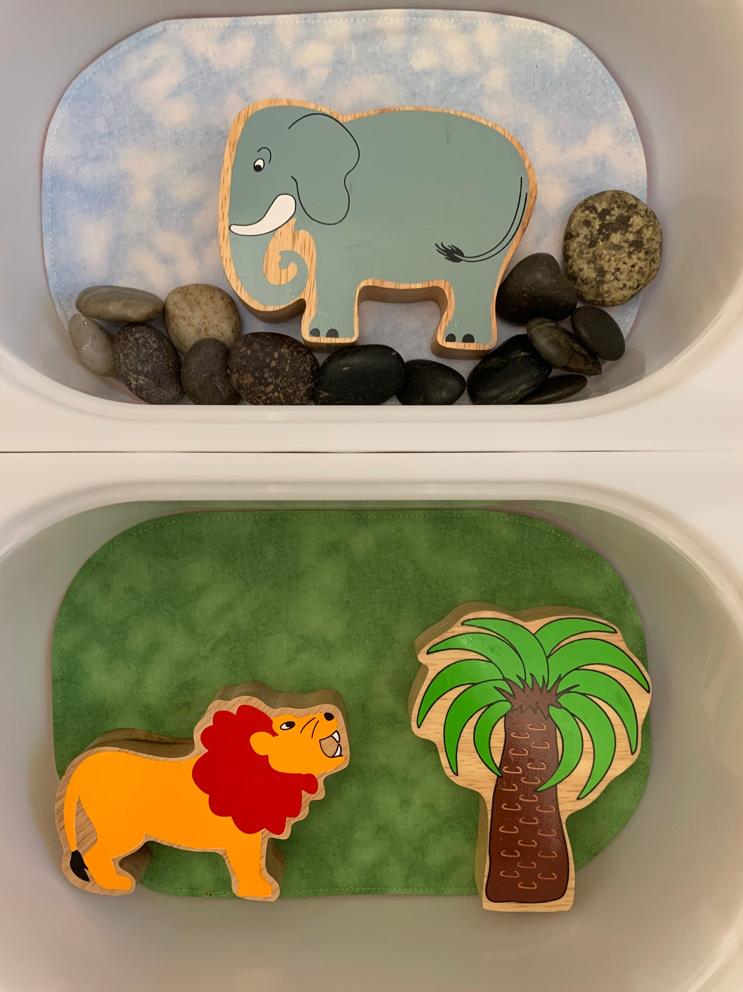 Mini Tray Play Mat Set - Love Themed - IN STOCK - Reversible - Set of 4