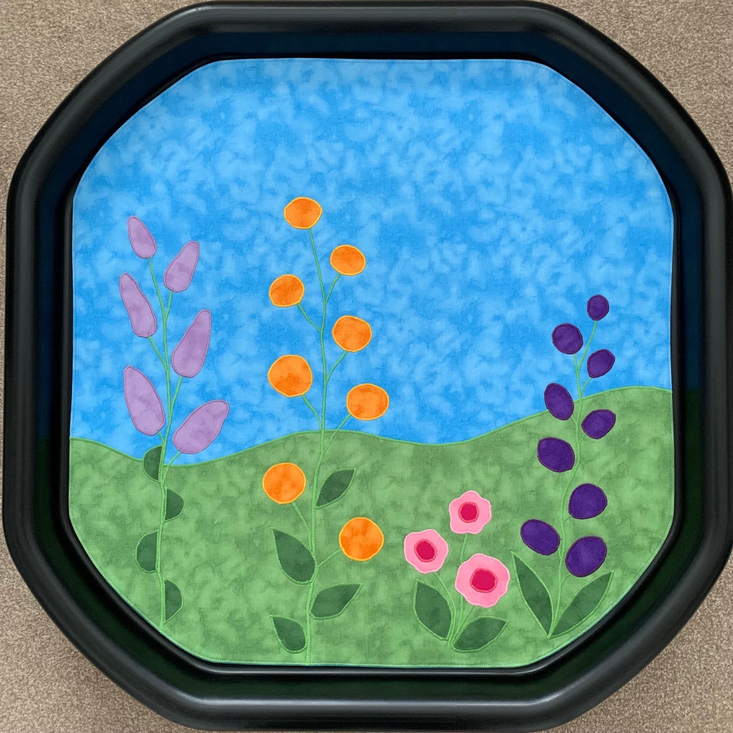 Flower Tuff Tray - Jade Reverse