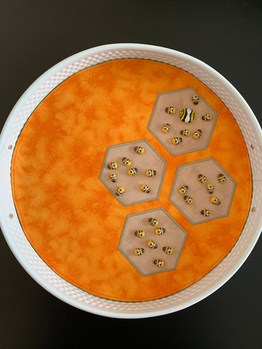 Bee Honeycomb Play Mat - IN STOCK -  Light Green Reverse