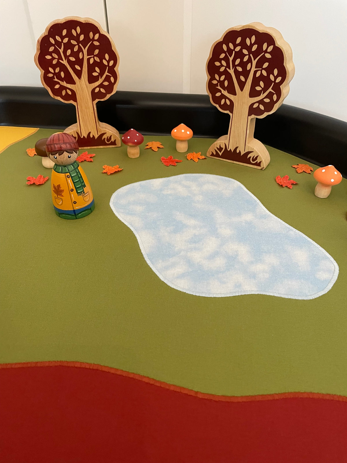 Farm Play Mat - Fawn reverse - Ready to post
