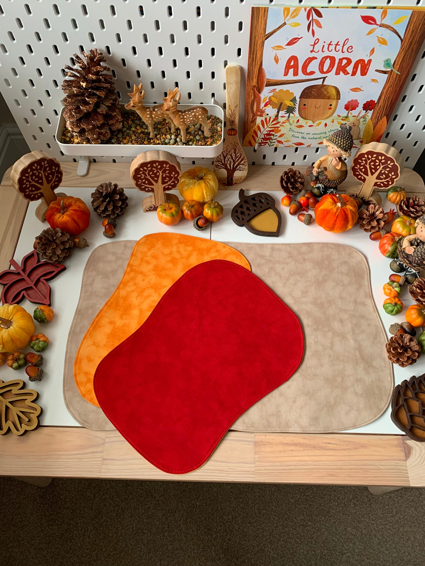 Play Mat Set - Autumn Edition Colours - MADE TO ORDER - Reversible