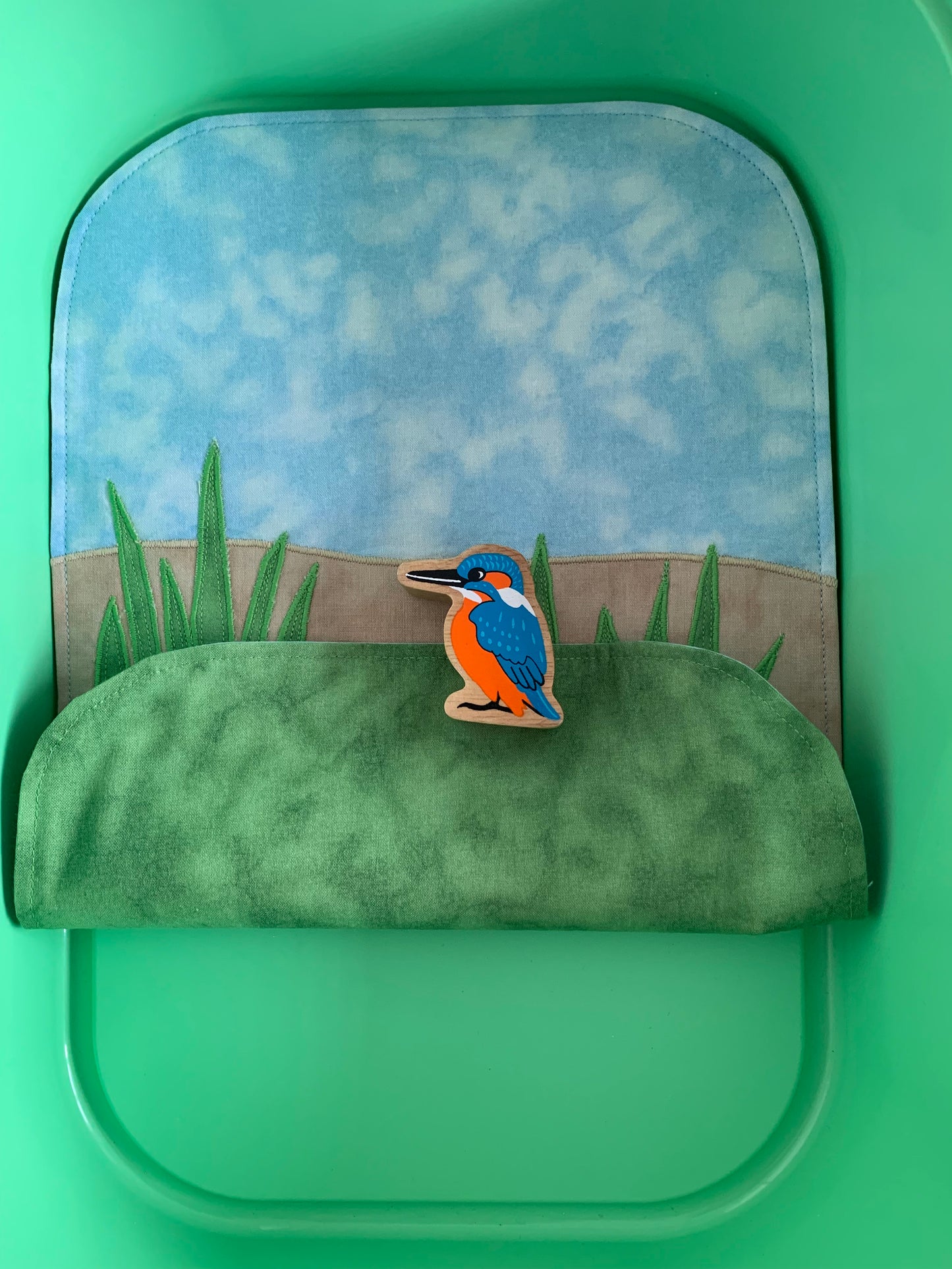 Riverbank Play Mat - IN STOCK - Light Green Reverse