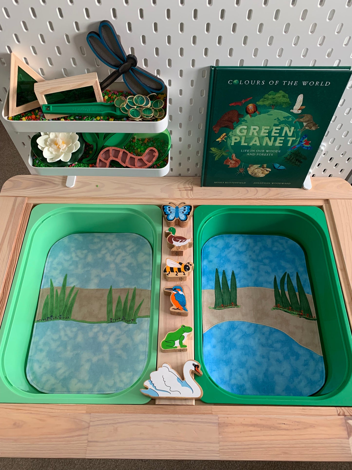 Riverbank Play Mat - IN STOCK - Light Green Reverse