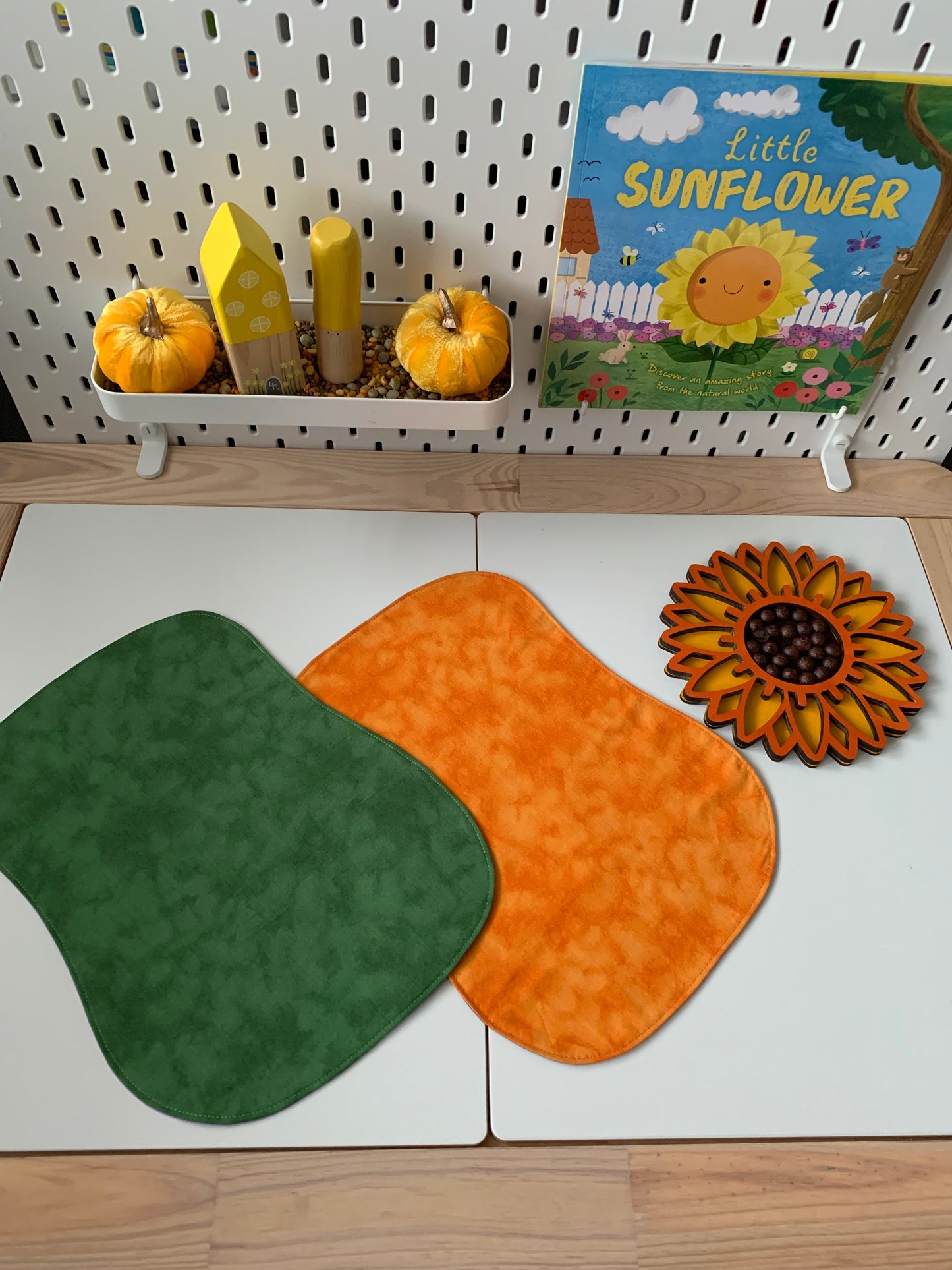 Play Mat Set - Halloween Edition Colours - MADE TO ORDER - Reversible Play Mats