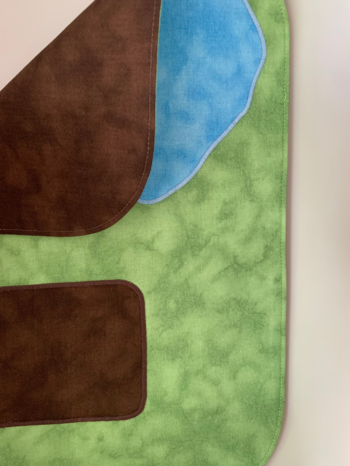 Pond & Mud Patch Play Mat - MADE TO ORDER -  Brown reverse