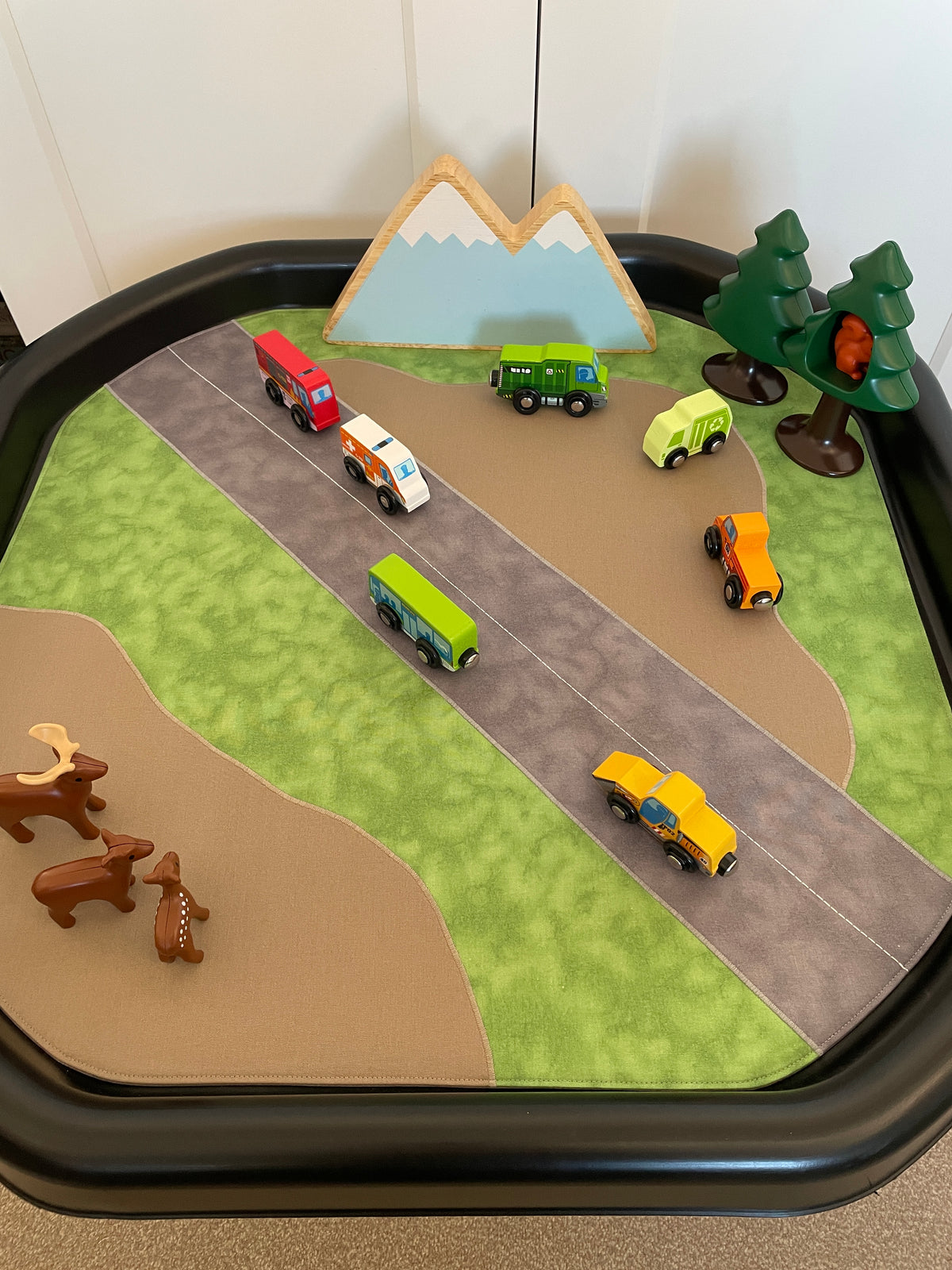 Runway and Road Play Mat - Grey reverse - Ready to post