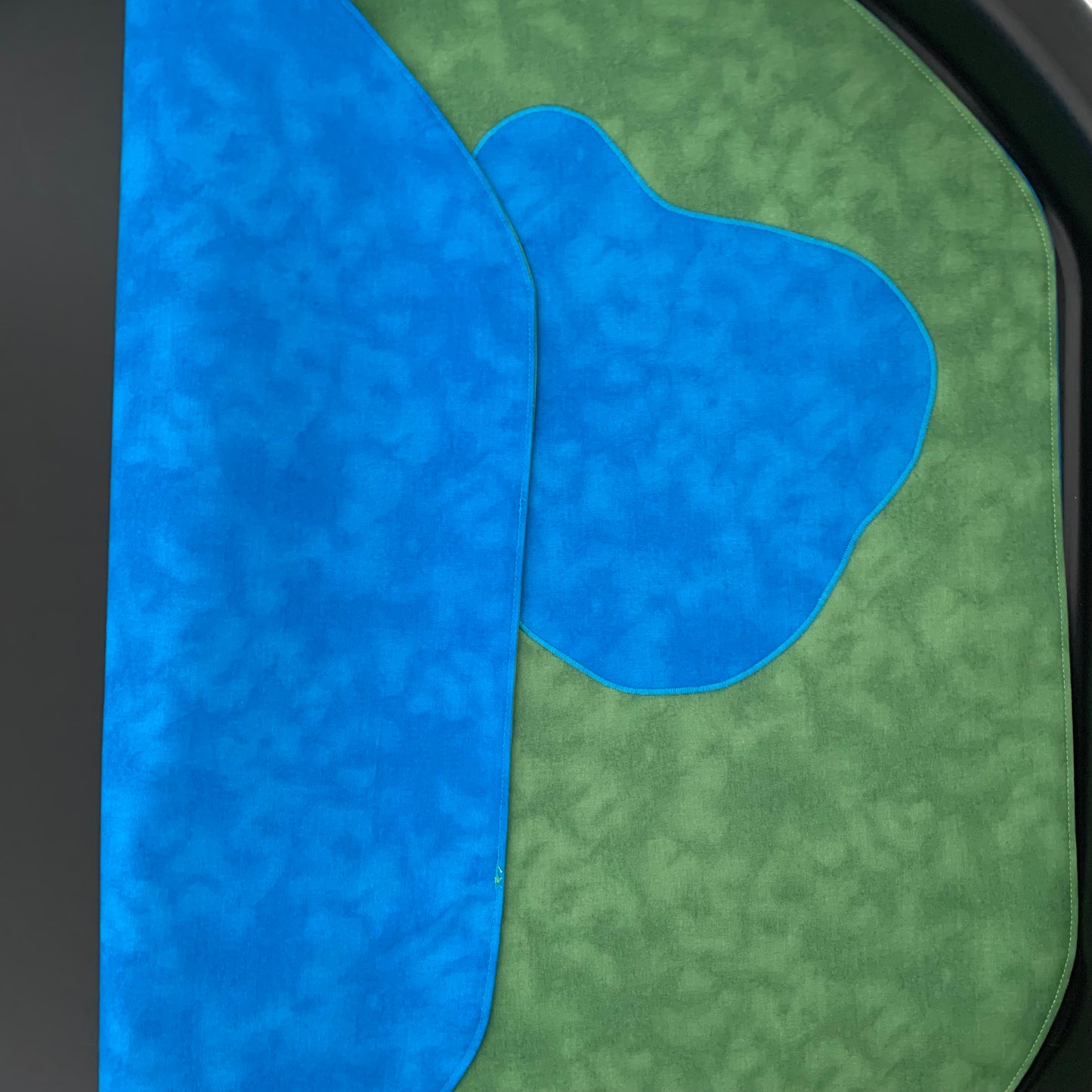 Lake Tuff Tray Play Mat -  Deep Blue Reverse
