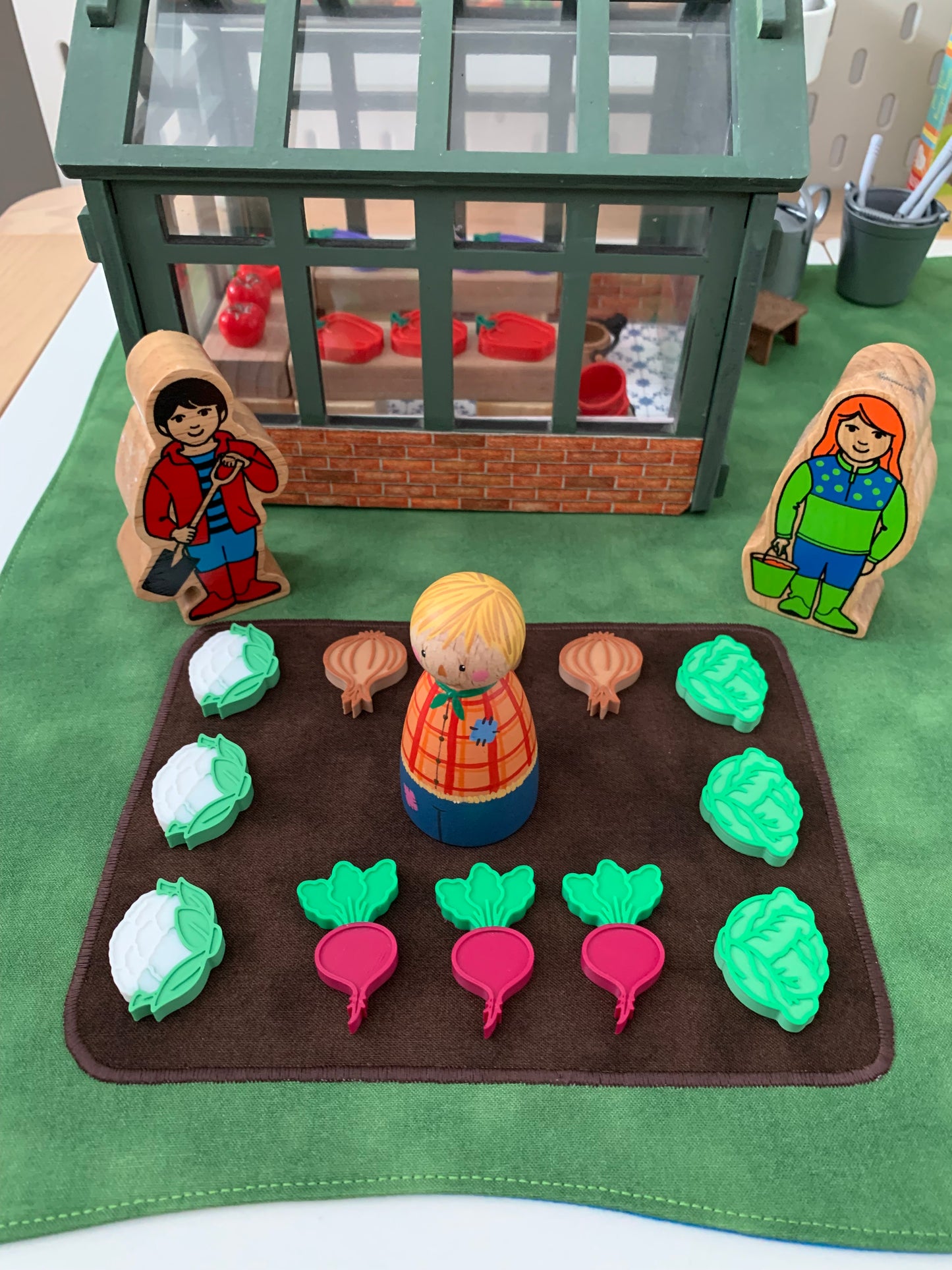 Soil & Pond Rectangular Play Mat - MADE TO ORDER - Deep Blue Reverse