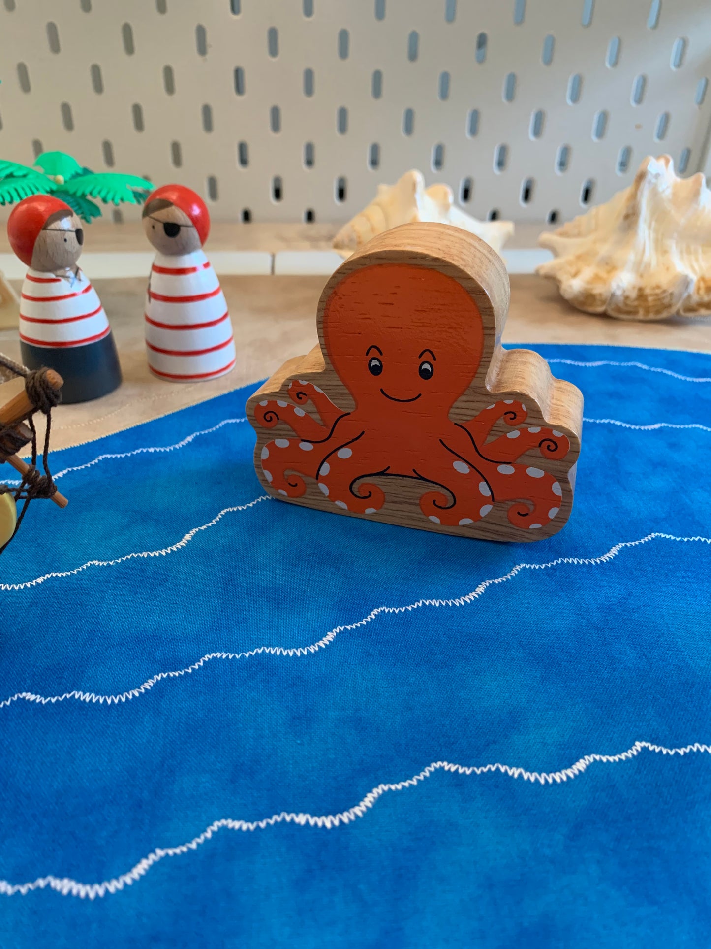 Beach Play Mat - IN STOCK - Large - Dark Green Reverse