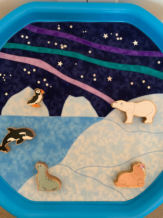 Northern Lights Tuff Tray Play Mat