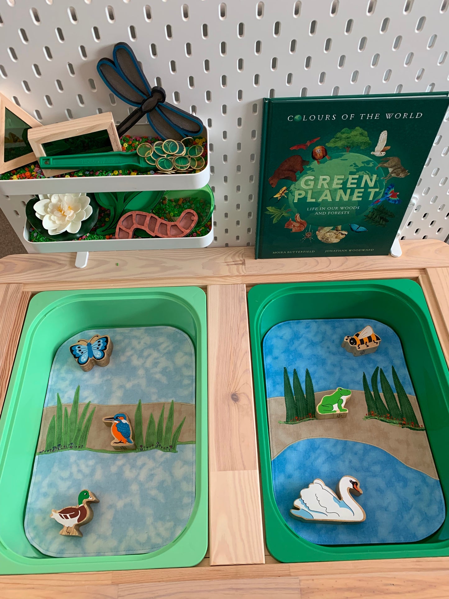 Riverbank Play Mat - IN STOCK - Light Green Reverse