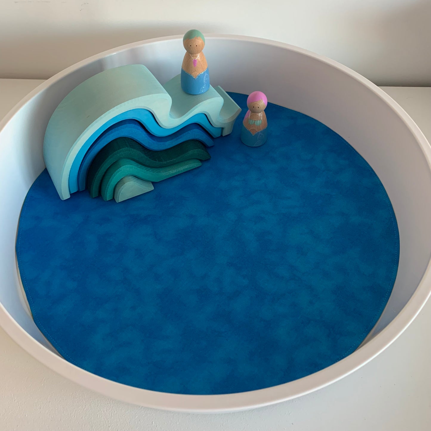 Circular Play Mat - MADE TO ORDER - 🌈 More Colour Options - Reversible Play Mat