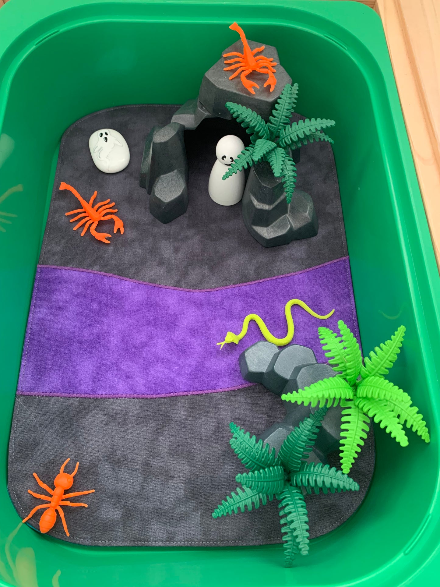 River Tray Play Mat - MADE TO ORDER - Jade reverse
