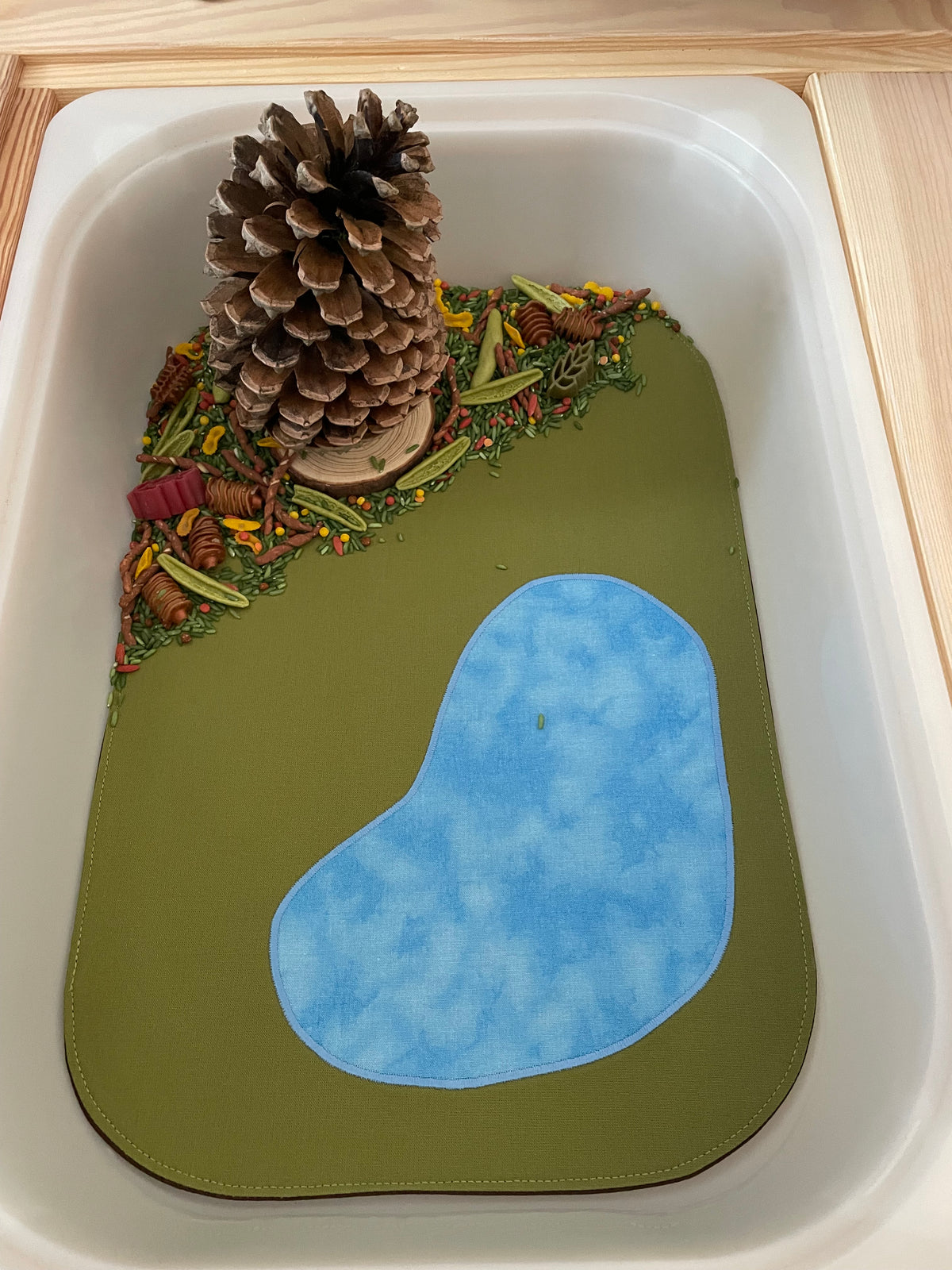 Pond Play Mat - Chestnut reverse - Ready to post
