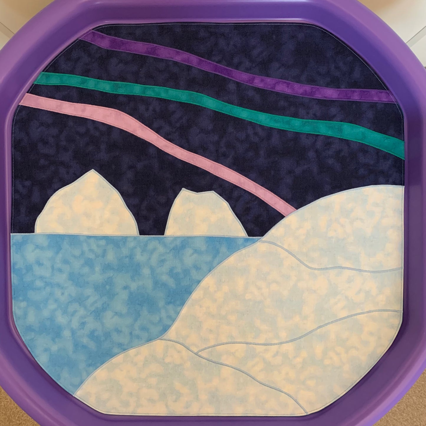 Northern Lights Tuff Tray Play Mat - IN STOCK - Jade Reverse