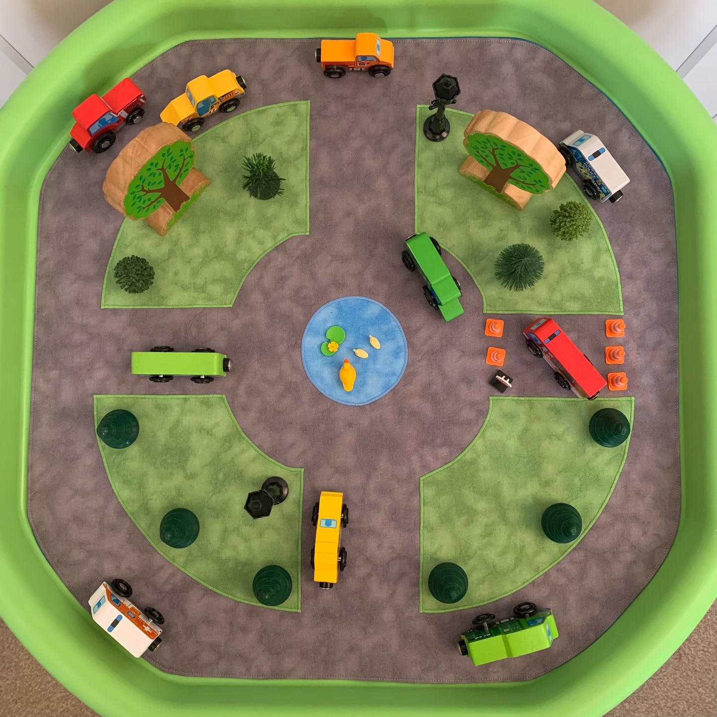 Tuff Tray Play Mat - READY TO POST  - Deep Blue Reverse