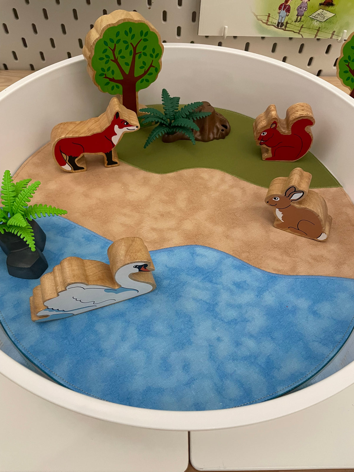 Terrains Circular Play Mat -  Jade reverse