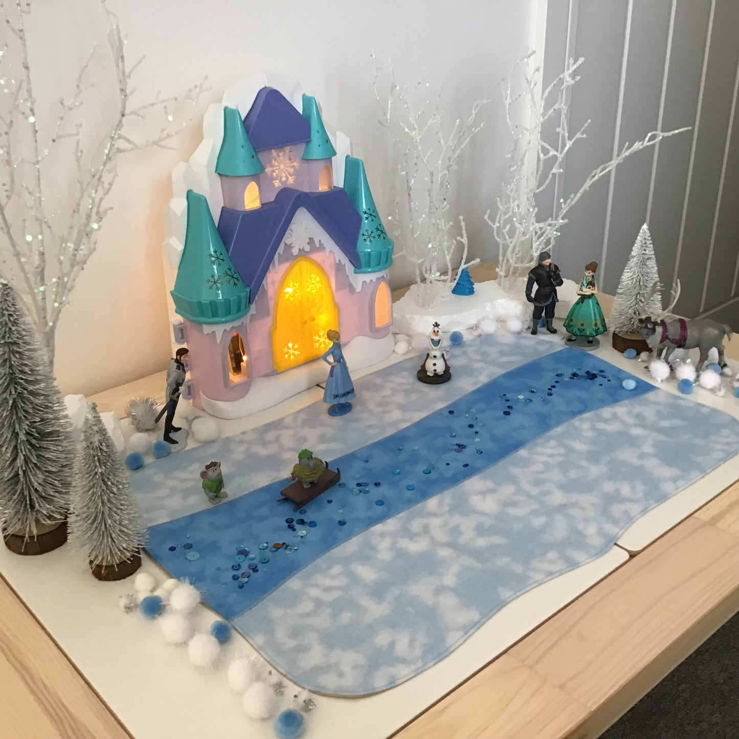 Frozen River Play Mat - MADE TO ORDER - Sand Reverse