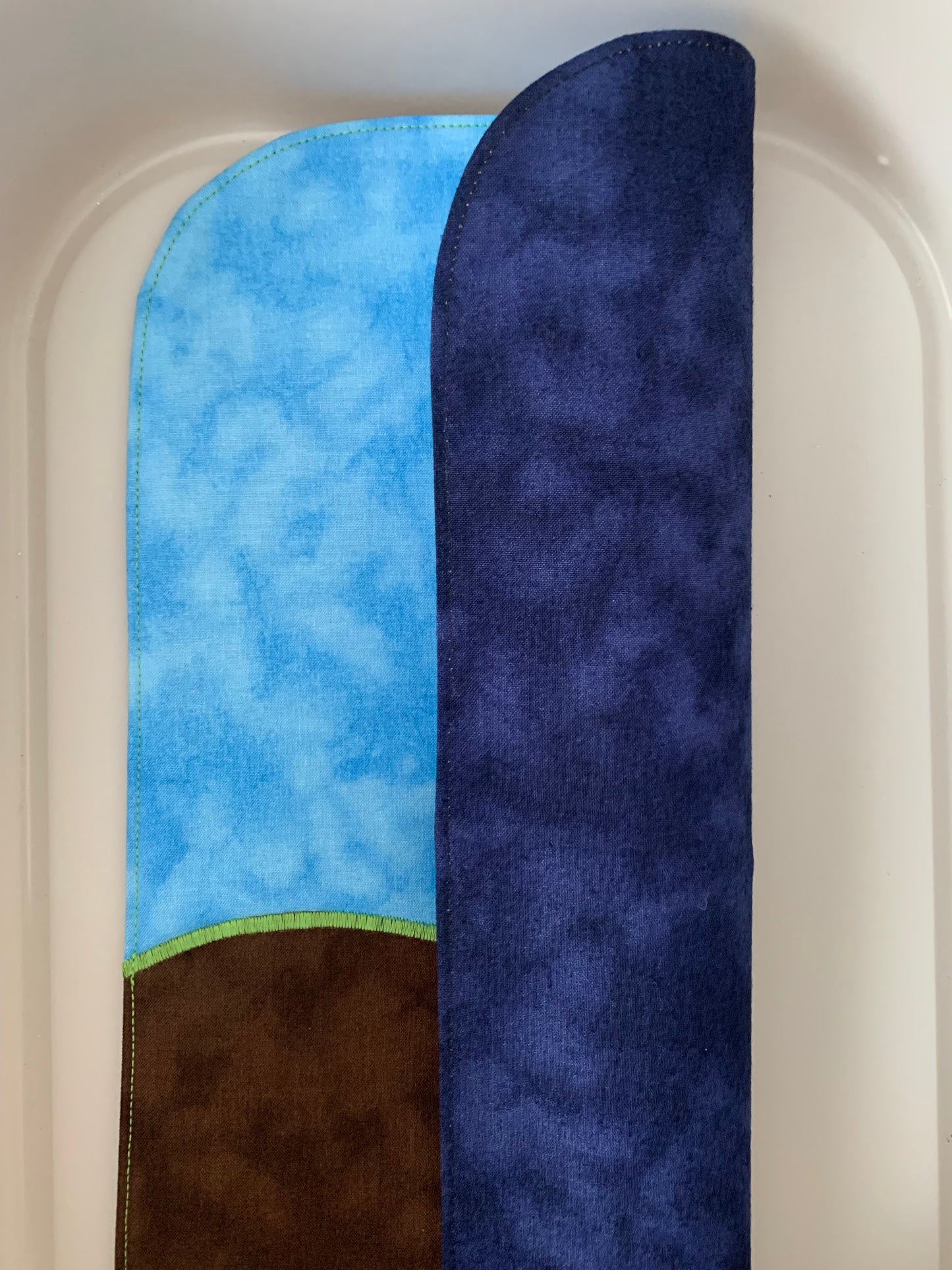 Earth & Sky Play Mat - MADE TO ORDER -  Navy Reverse
