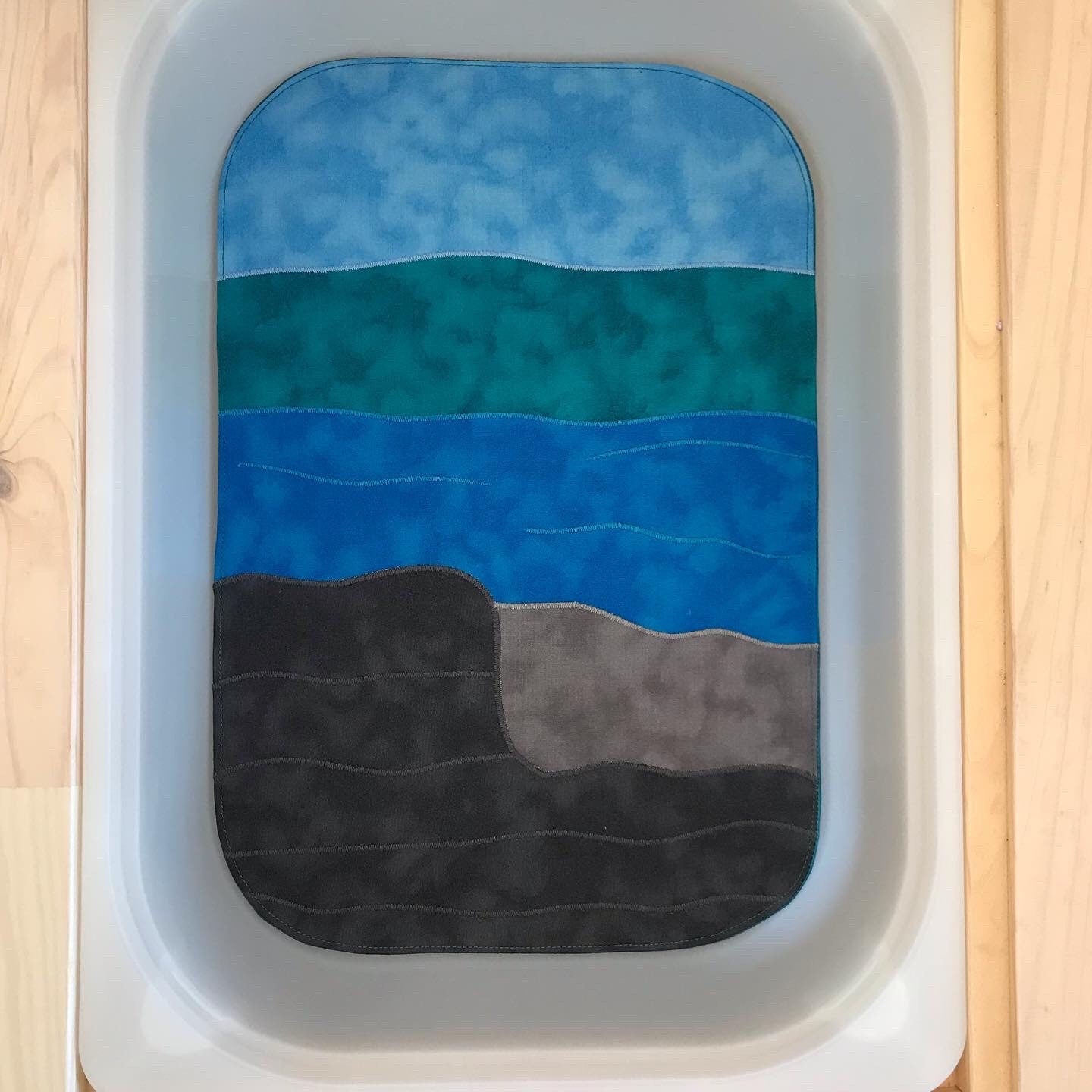Ocean Zones Play Mat - IN STOCK - Jade Reverse