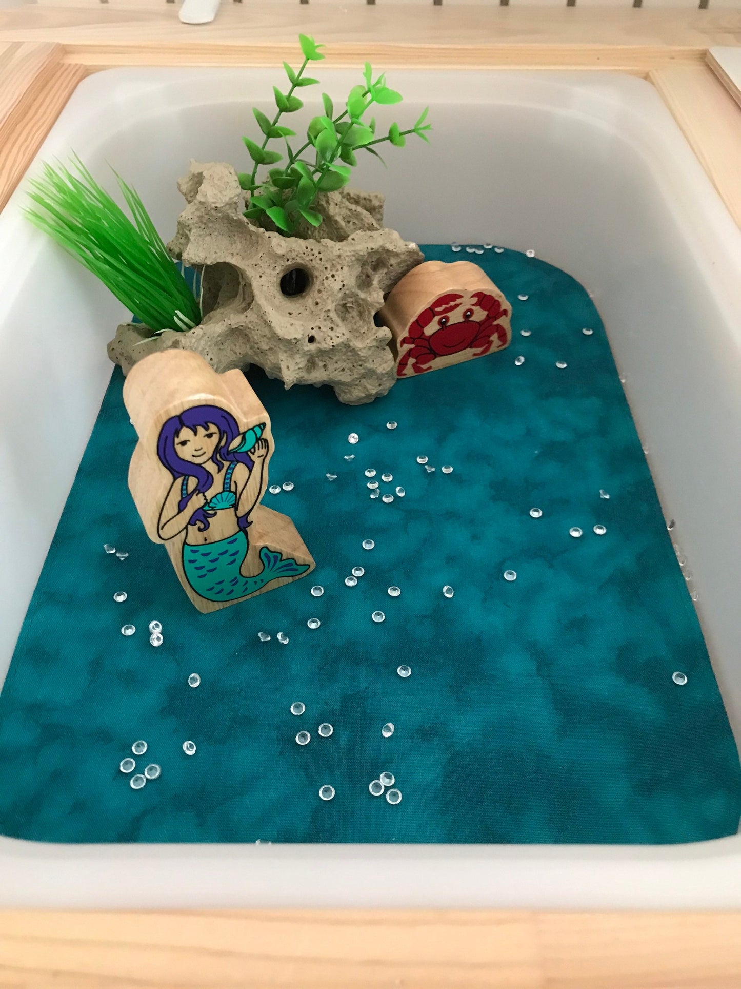 Ocean Zones Play Mat - IN STOCK - Jade Reverse