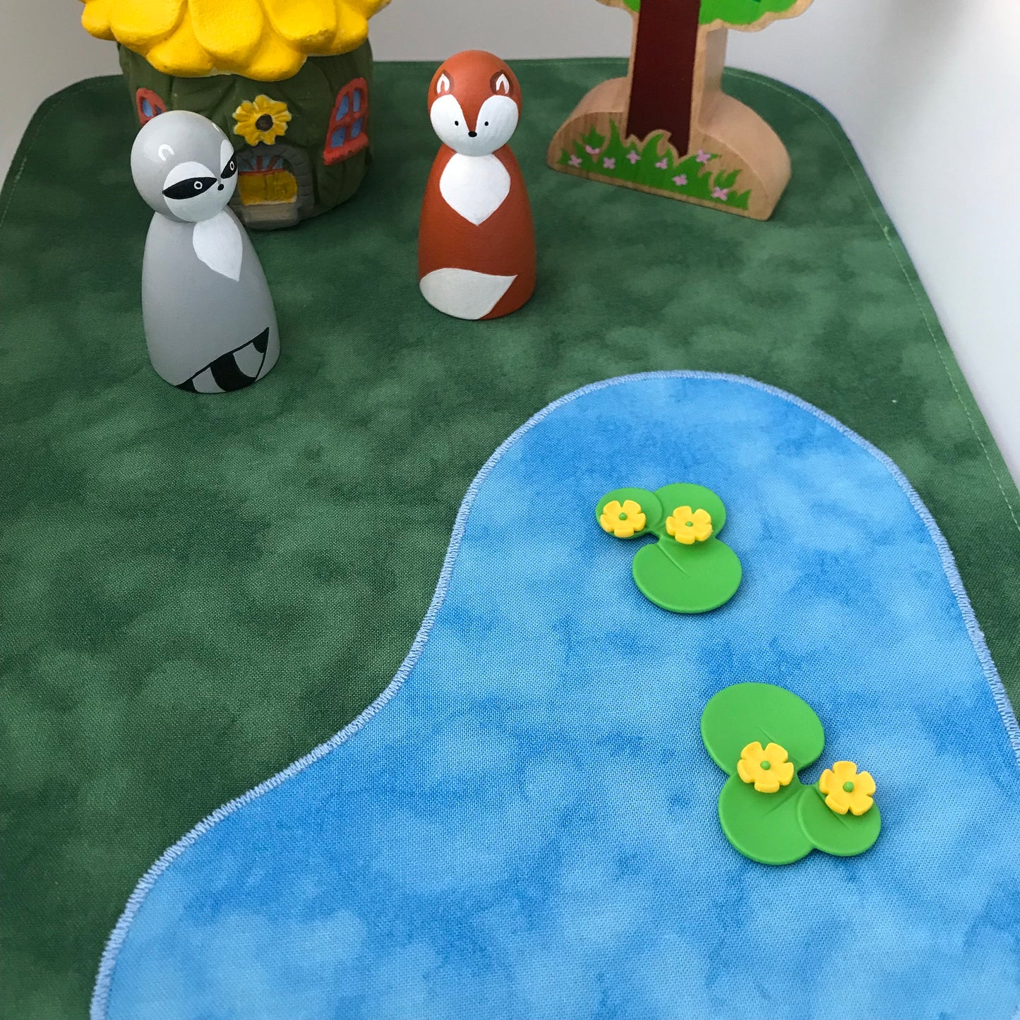 Lake Play Mat - MADE TO ORDER - UKCA Tested  - Deep Blue reverse