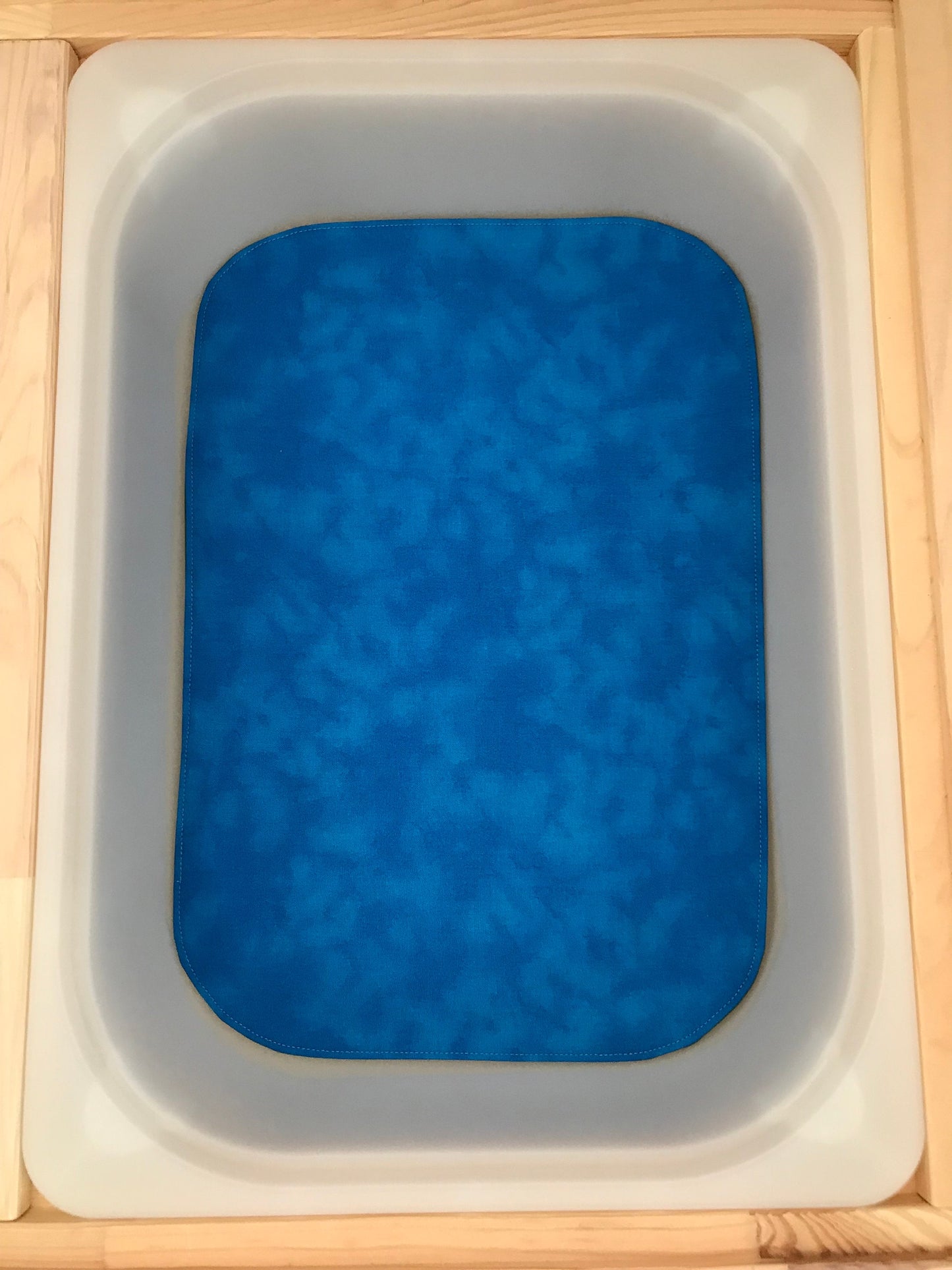 Lake Play Mat - MADE TO ORDER - UKCA Tested  - Deep Blue reverse