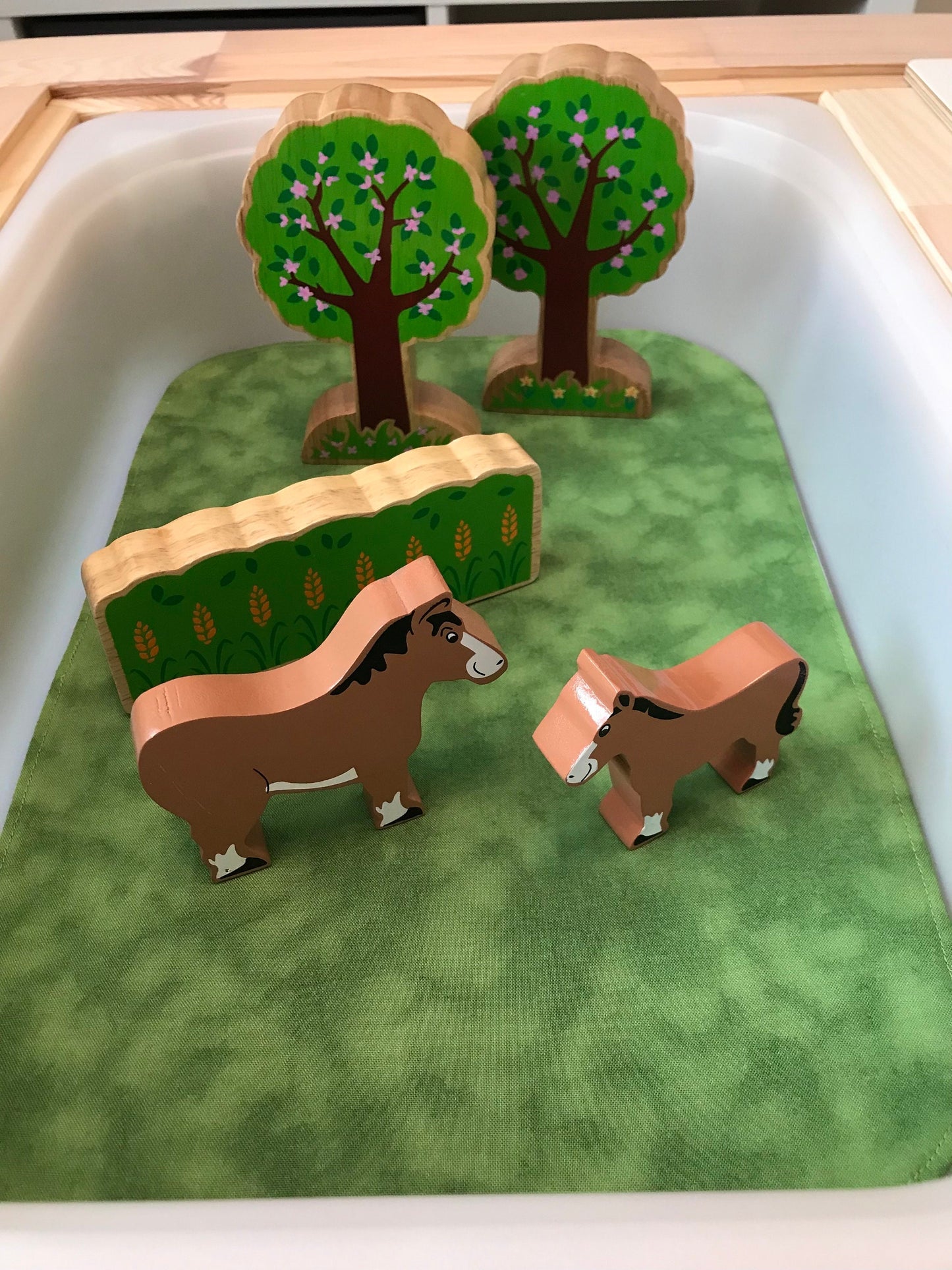 Riverbank Play Mat - IN STOCK - Light Green Reverse