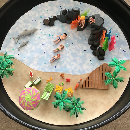 Tuff Tray Play Mat - IN STOCK - Sand Reverse