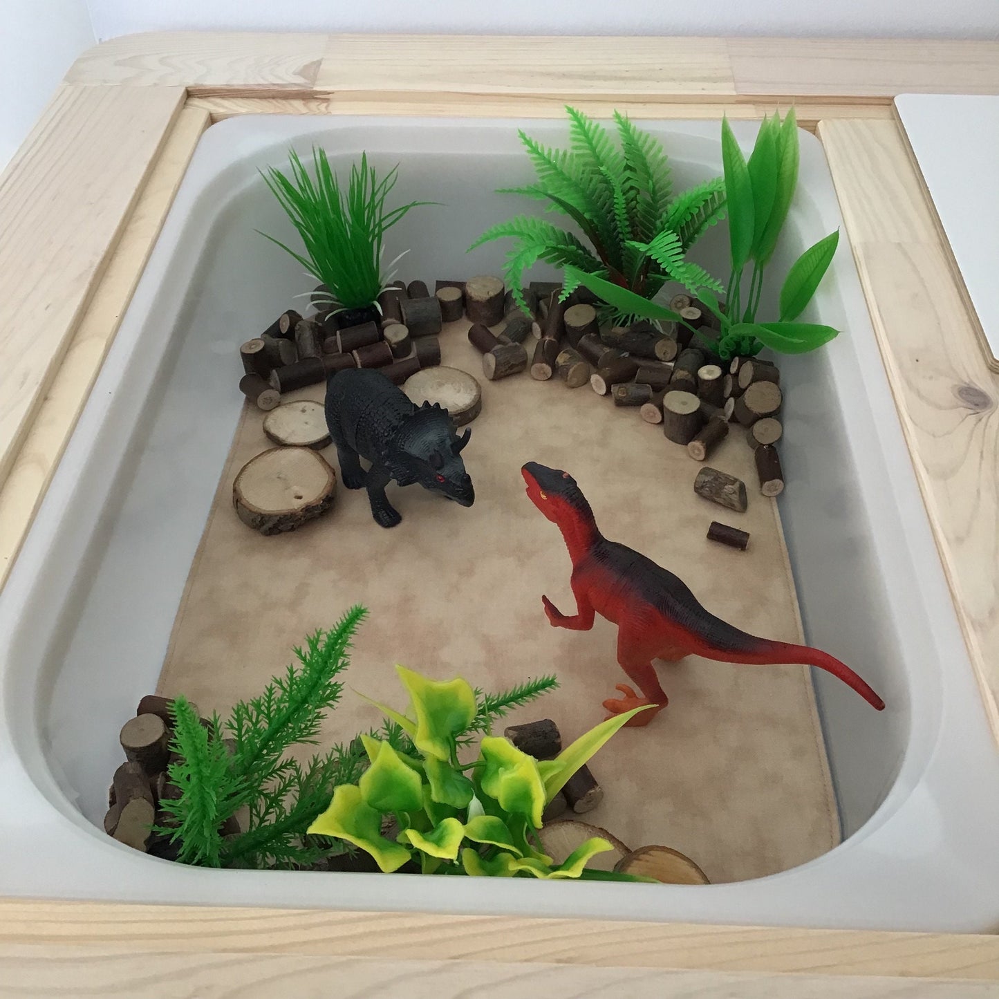 Lilac & Sand Tray Play Mat - MADE TO ORDER - Reversible Play mat