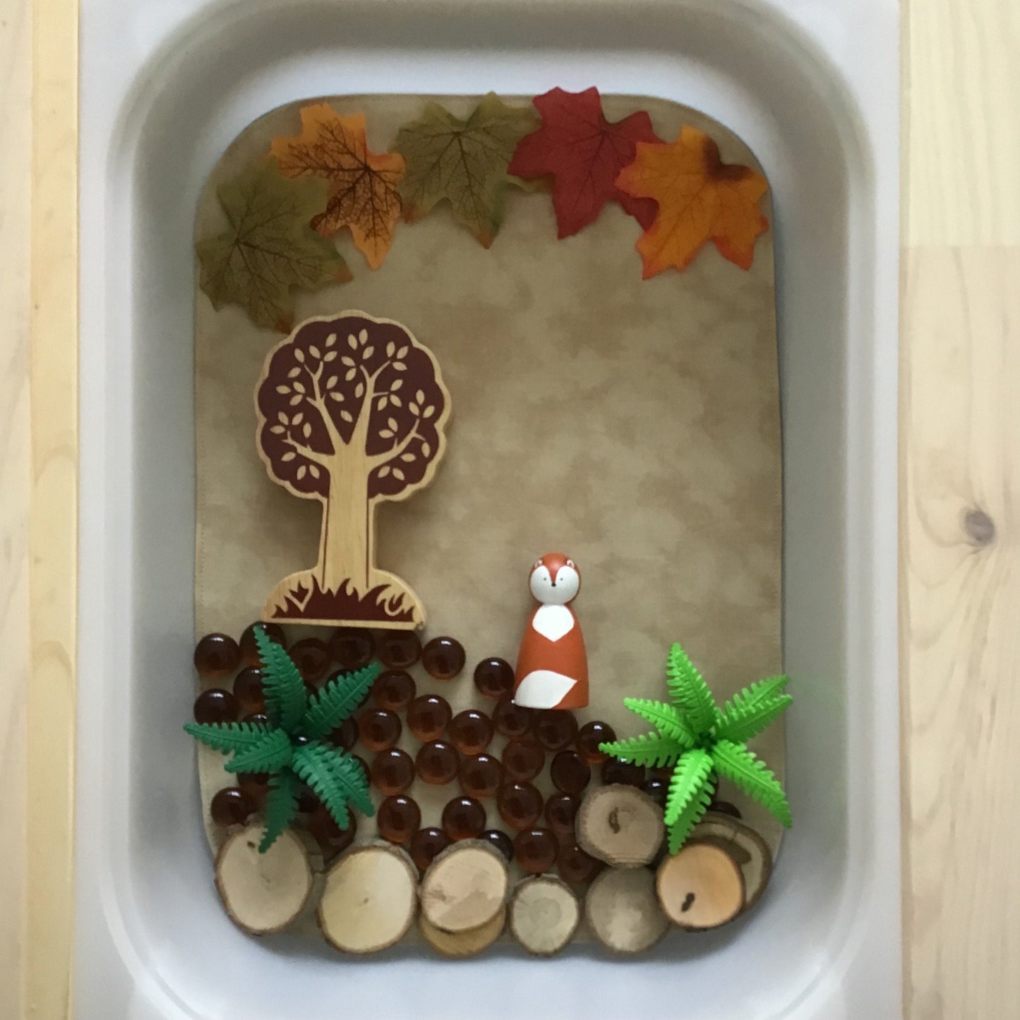 Lilac & Sand Tray Play Mat - MADE TO ORDER - Reversible Play mat